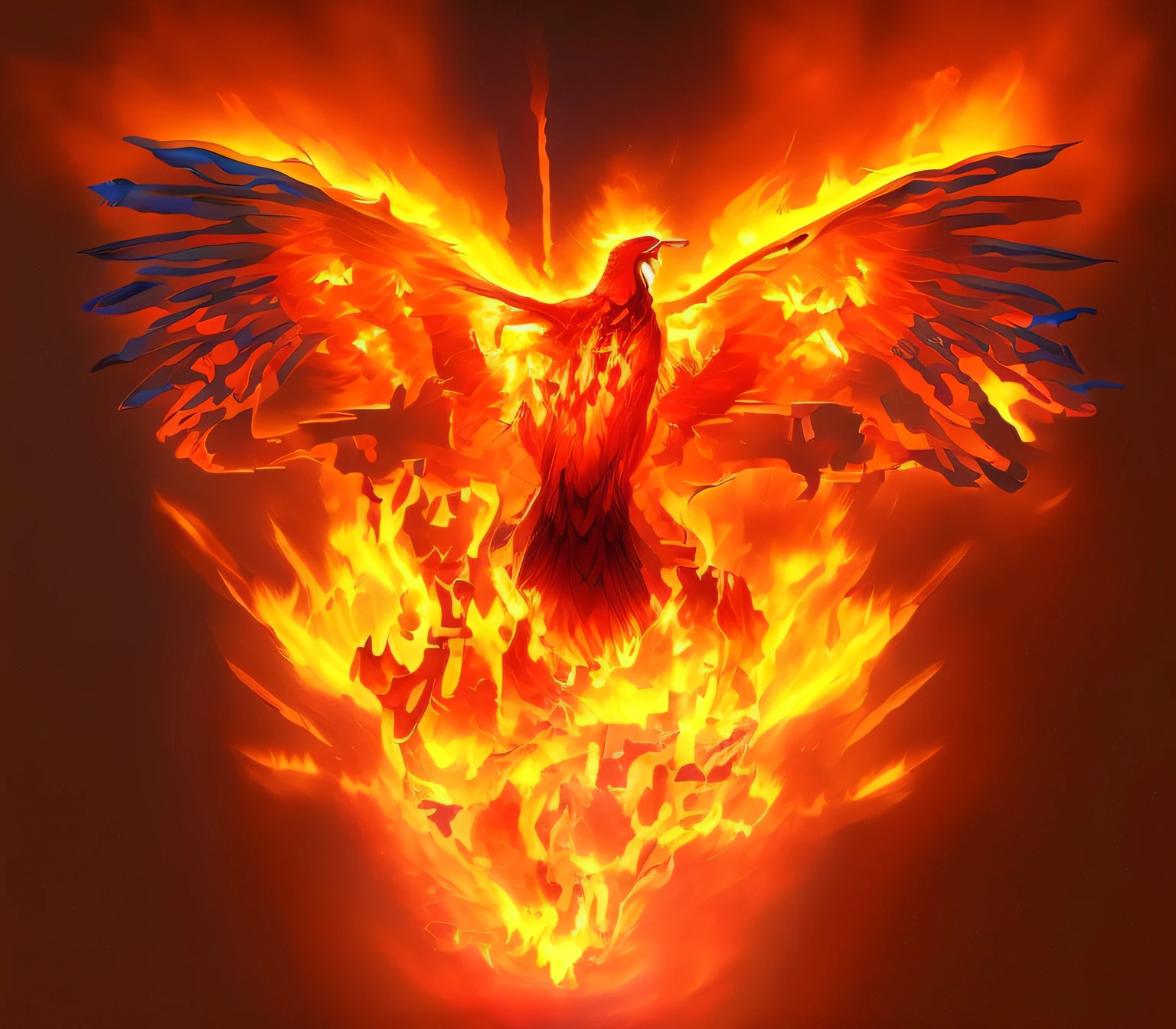 a firebird flying through the air with its wings spread, phoenix rising from the ashes, phoenix in fire, phoenix rising, ''wallpaper of a phoenix, Fiery bird, com asas douradas ardentes de chama, the phoenix, phoenix, phoenix flames, com asas douradas ardentes,