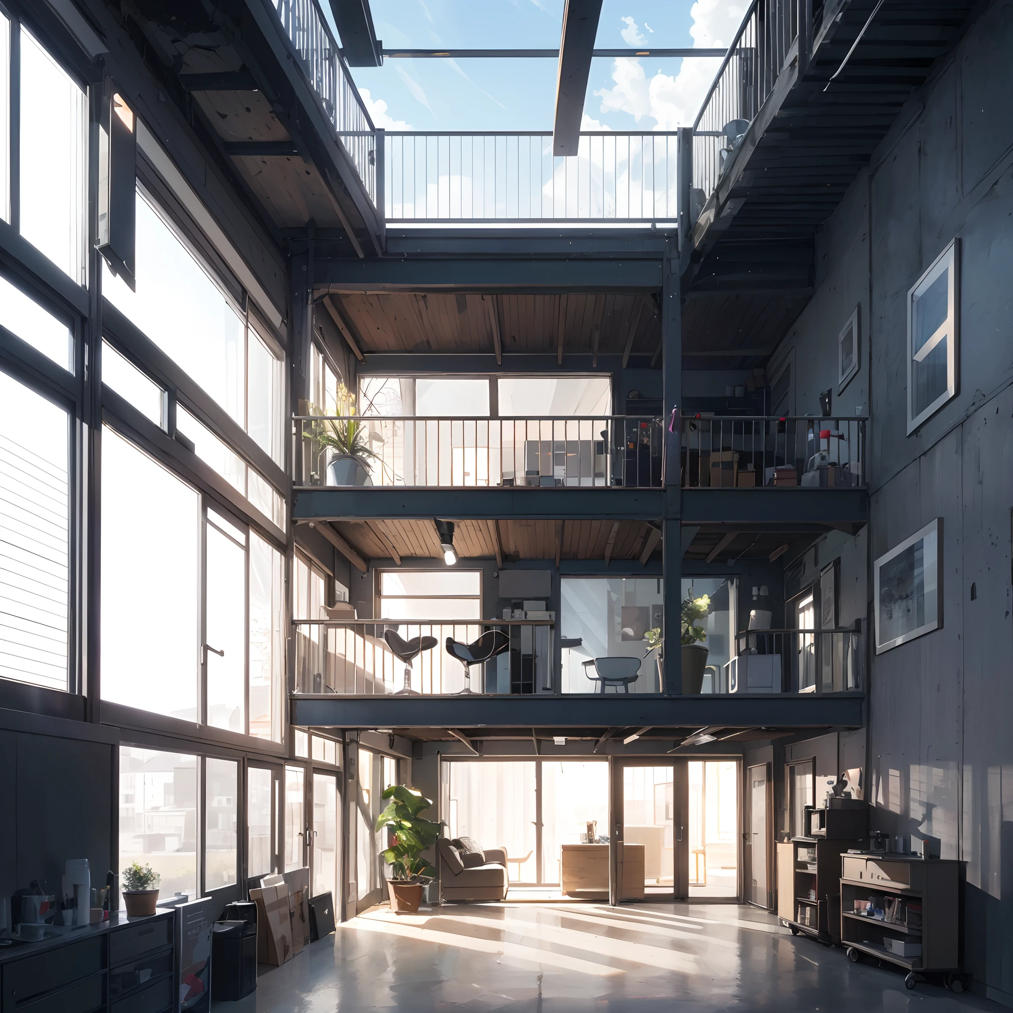 Modern stylish house, glass house, two-level, garage for one car, dynamic (RAW photo, real, best quality, masterpiece: 1.2), (very realistic, photo-realistic: 1.2), high quality, (dark lighting: 1.2), perfect lighting, archdaily