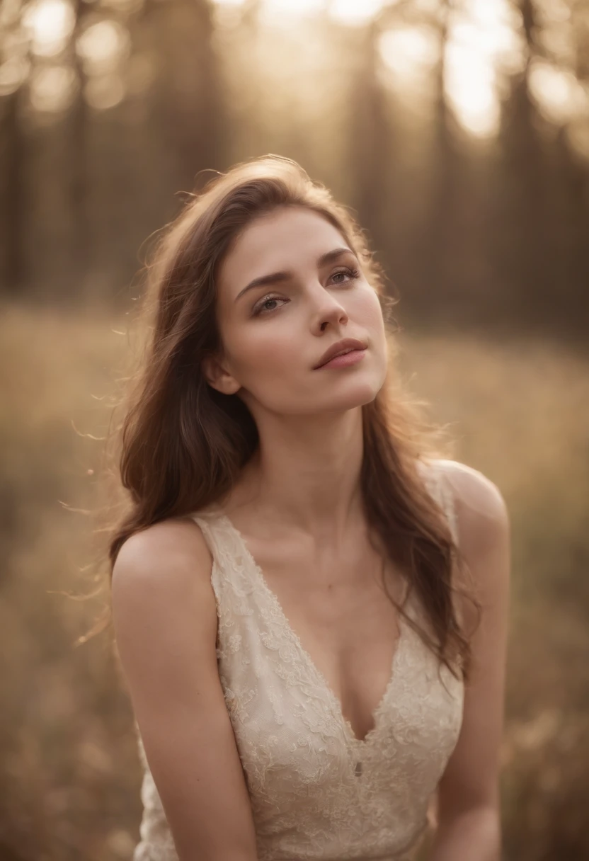 fille seule nue