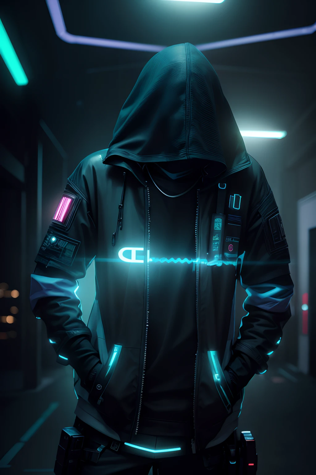 Change background to cyberpunk lighting boy background realistic 8k ultra realistic