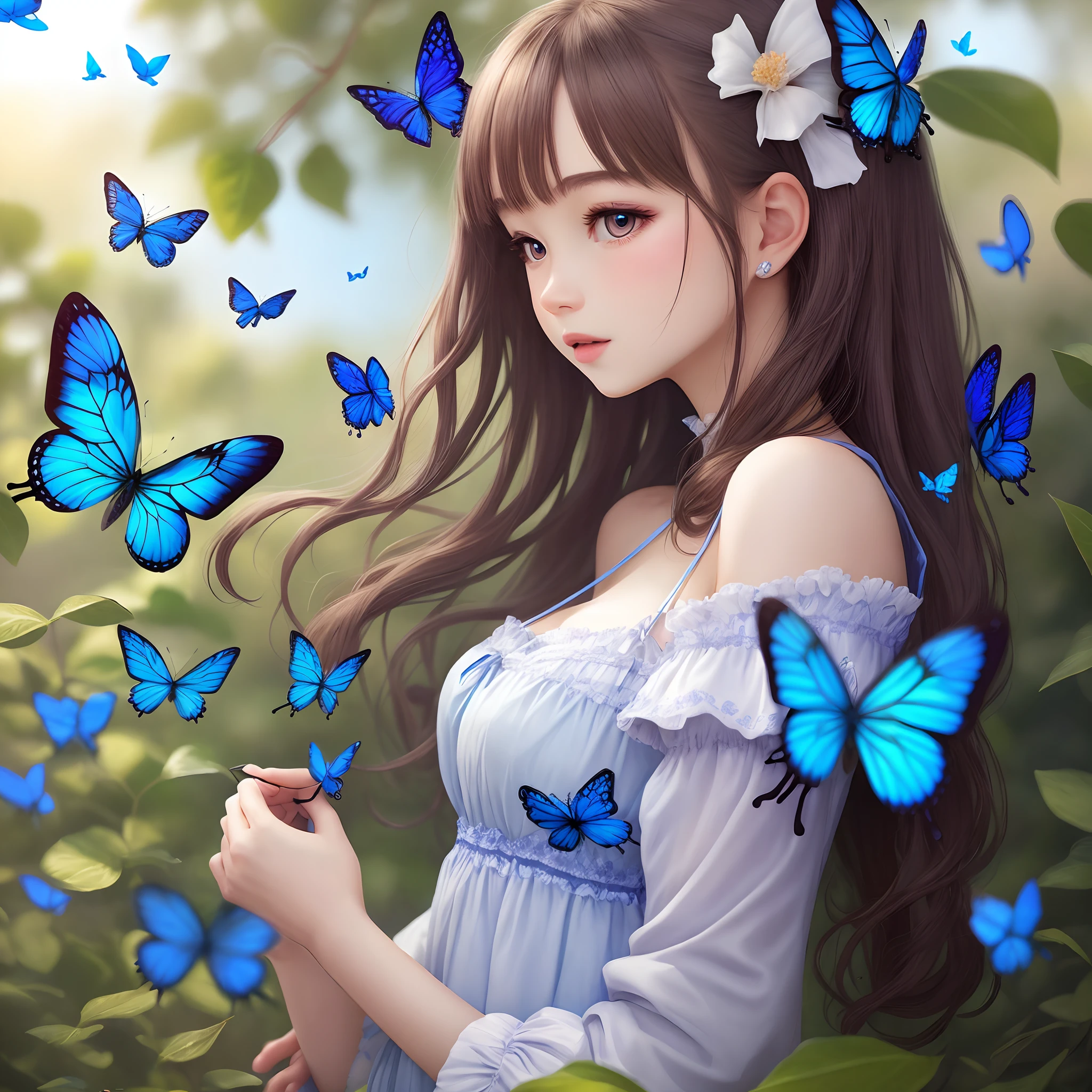 blue butterflies
