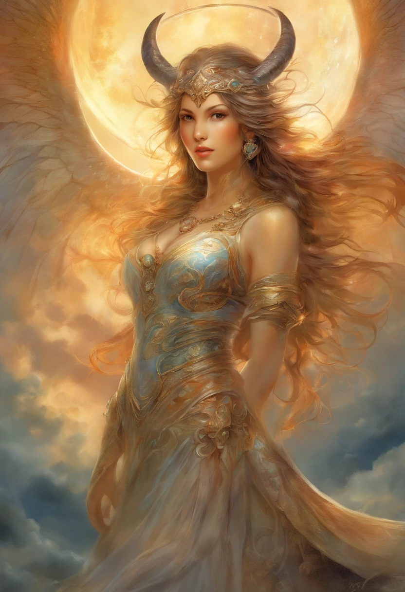 ((melhor qualidade)), ((obra-prima)), (detalhado), ((nua)), succubus sedutora, ethereal beauty, empoleirada em uma nuvem, (Fantasy Illustration: 1.3), olhar encantador, pose cativante, asas delicadas, charme sobrenatural, mystical sky, (Luis Royo:1.2), (Yoshitaka Amano:1.1), noite de luar, cores suaves, (paisagem de nuvens detalhada:1.3), (alta resolução:1.2)