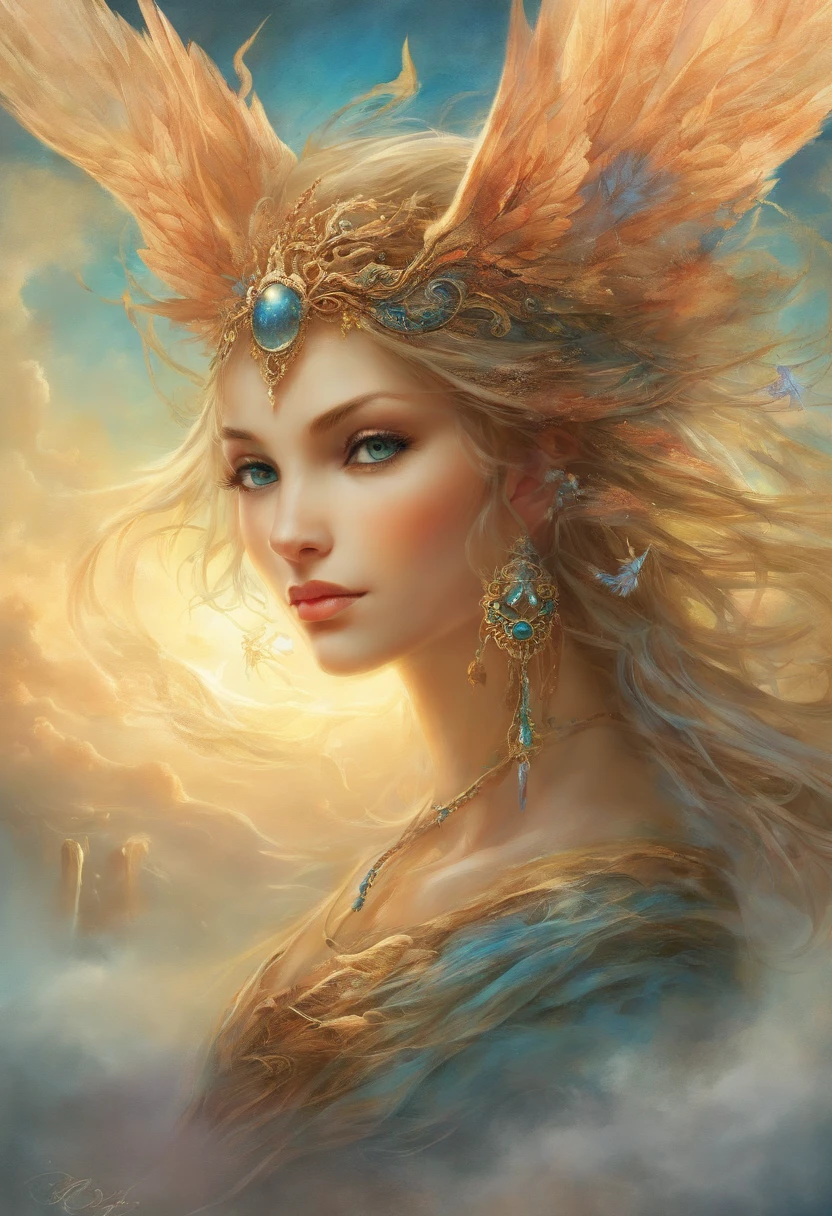 ((melhor qualidade)), ((obra-prima)), (detalhado), ((nua)), succubus sedutora, ethereal beauty, empoleirada em uma nuvem, (Fantasy Illustration: 1.3), olhar encantador, pose cativante, asas delicadas, charme sobrenatural, mystical sky, (Luis Royo:1.2), (Yoshitaka Amano:1.1), noite de luar, cores suaves, (paisagem de nuvens detalhada:1.3), (alta resolução:1.2)