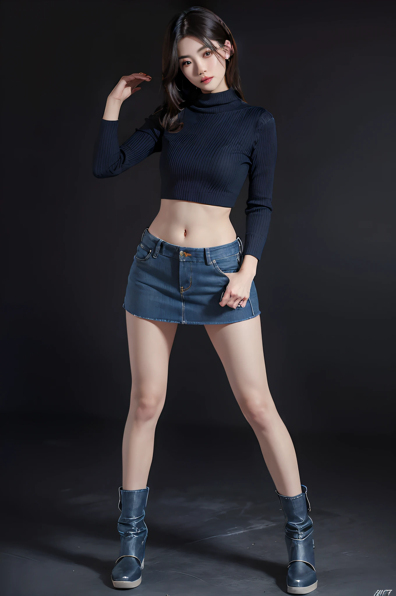 (masuter piece:1.3)、(8K、Photorealsitic、Raw photography、top-quality: 1.4)、(1girl in)、beautiful countenance、(Lifelike face)、(A dark-haired、Long)、
Beautiful hairstyle、realisticeyes、Beautiful details、（real looking skin）、Beautiful skins、absurderes、enticing、超A high resolution、A hyper-realistic、high-detail、the golden ratio、