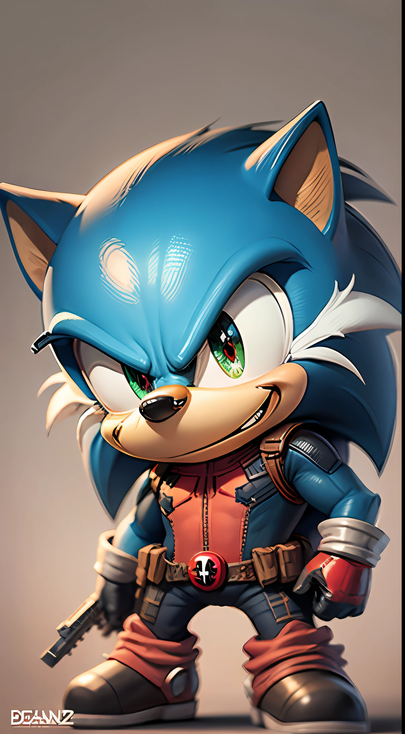 deadpool style sonic