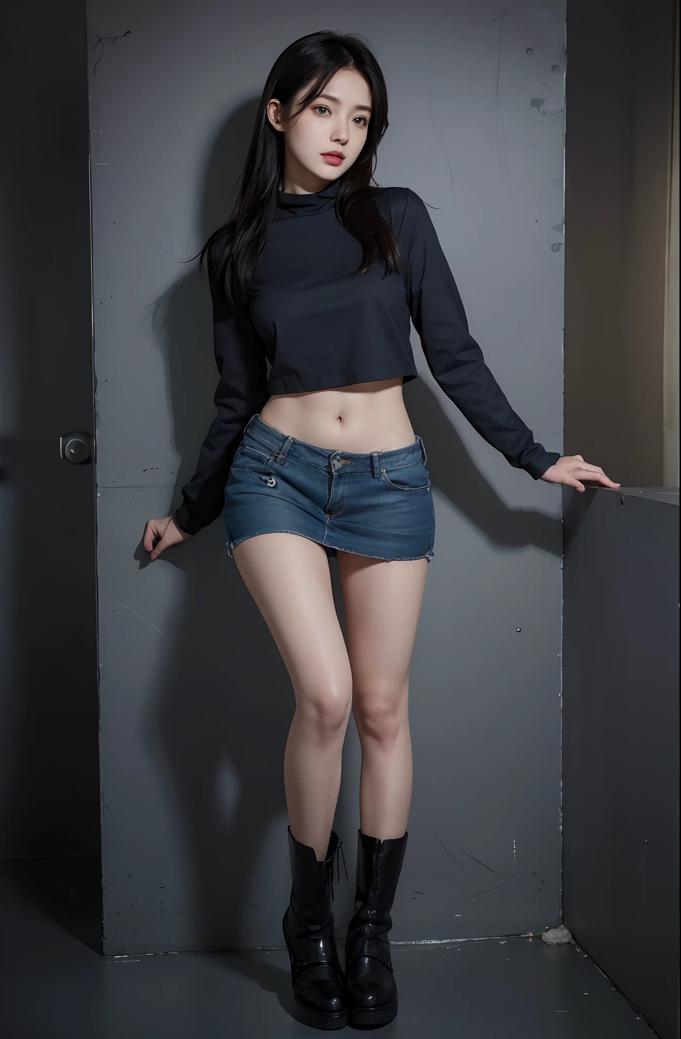 (masuter piece:1.3)、(8K、Photorealsitic、Raw photography、top-quality: 1.4)、(1girl in)、beautiful expression、(Lifelike face)、(A dark-haired、long)、
Beautiful hairstyle、realisticeyes、Beautiful details、（real looking skin）、Beautiful skins、absurderes、enticing、超A high resolution、A hyper-realistic、high-detail、the golden ratio、