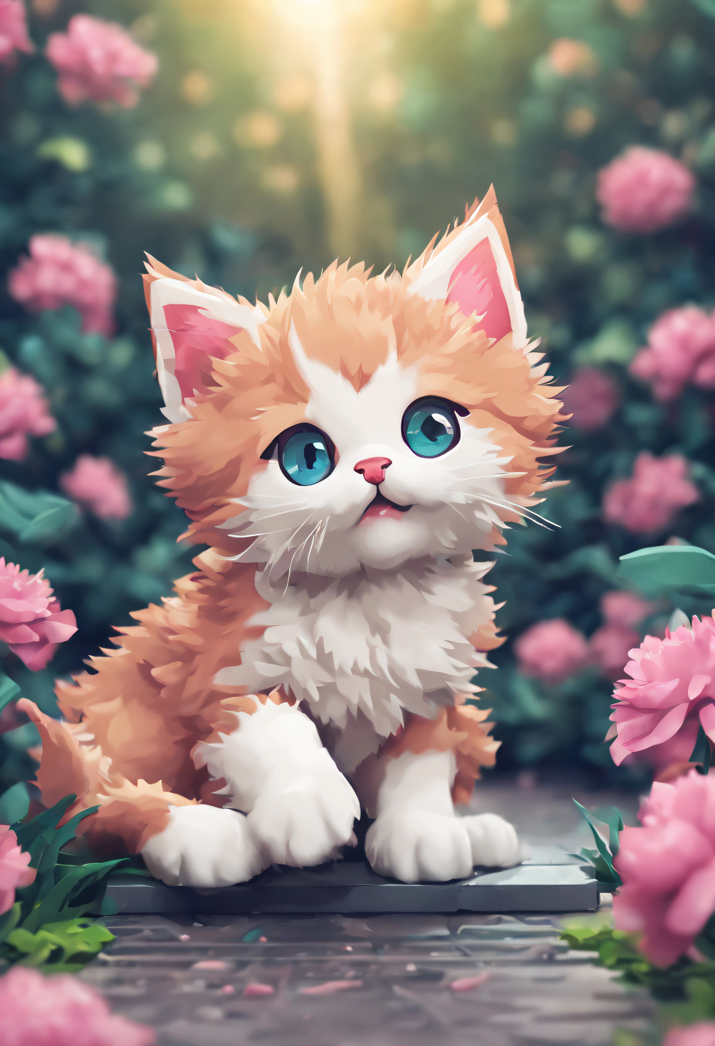 Cute Kitten Pixel Art, A kitten, Playful kittens, 3D pixel art 4K wallpaper.
break
Incredible details of pixel art. pixel image.
break
Theme is Vaporwave.
break
This is detailed Unreal Engine pixel art.