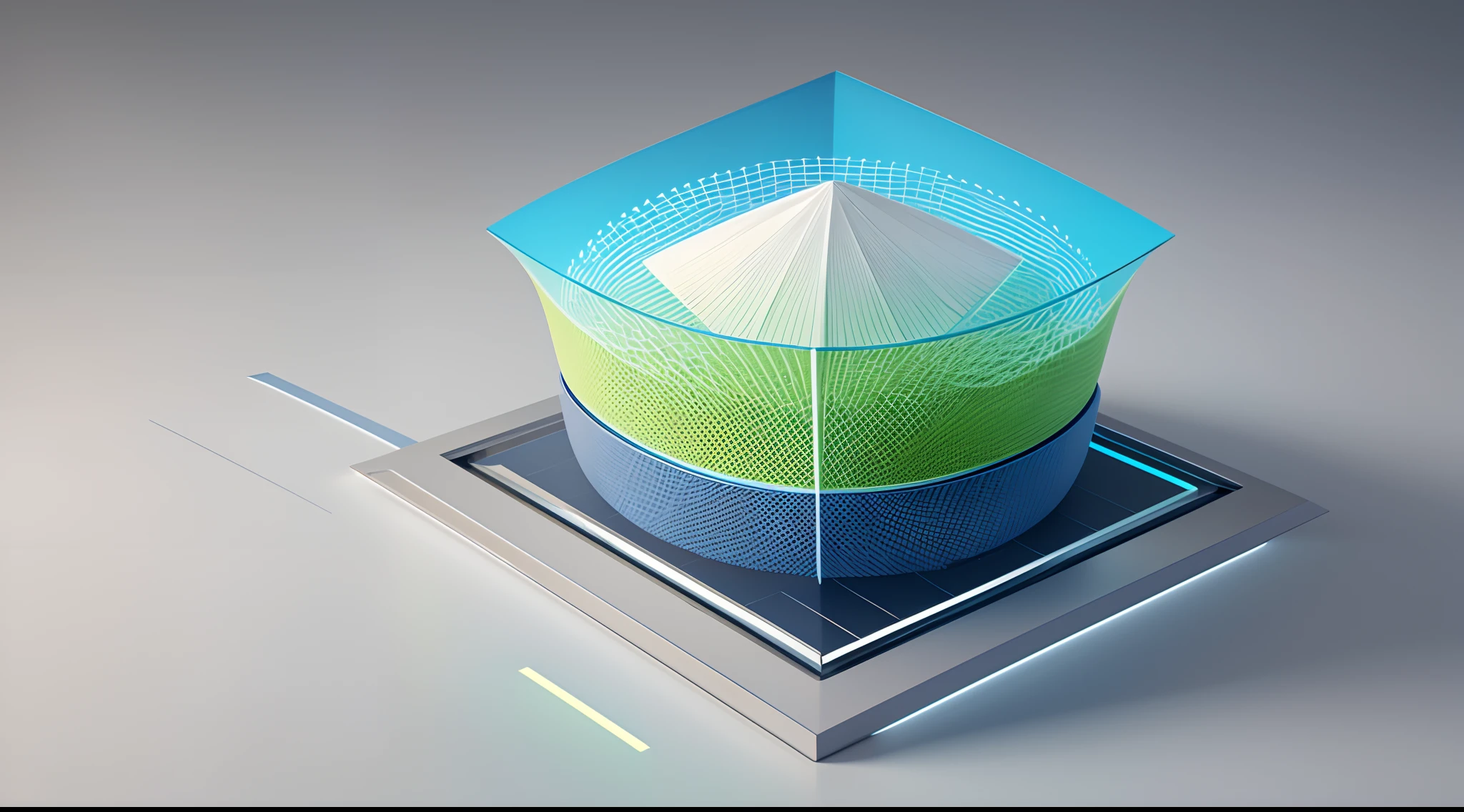 Engaging 3D visualization featuring stunning graphs、glinting