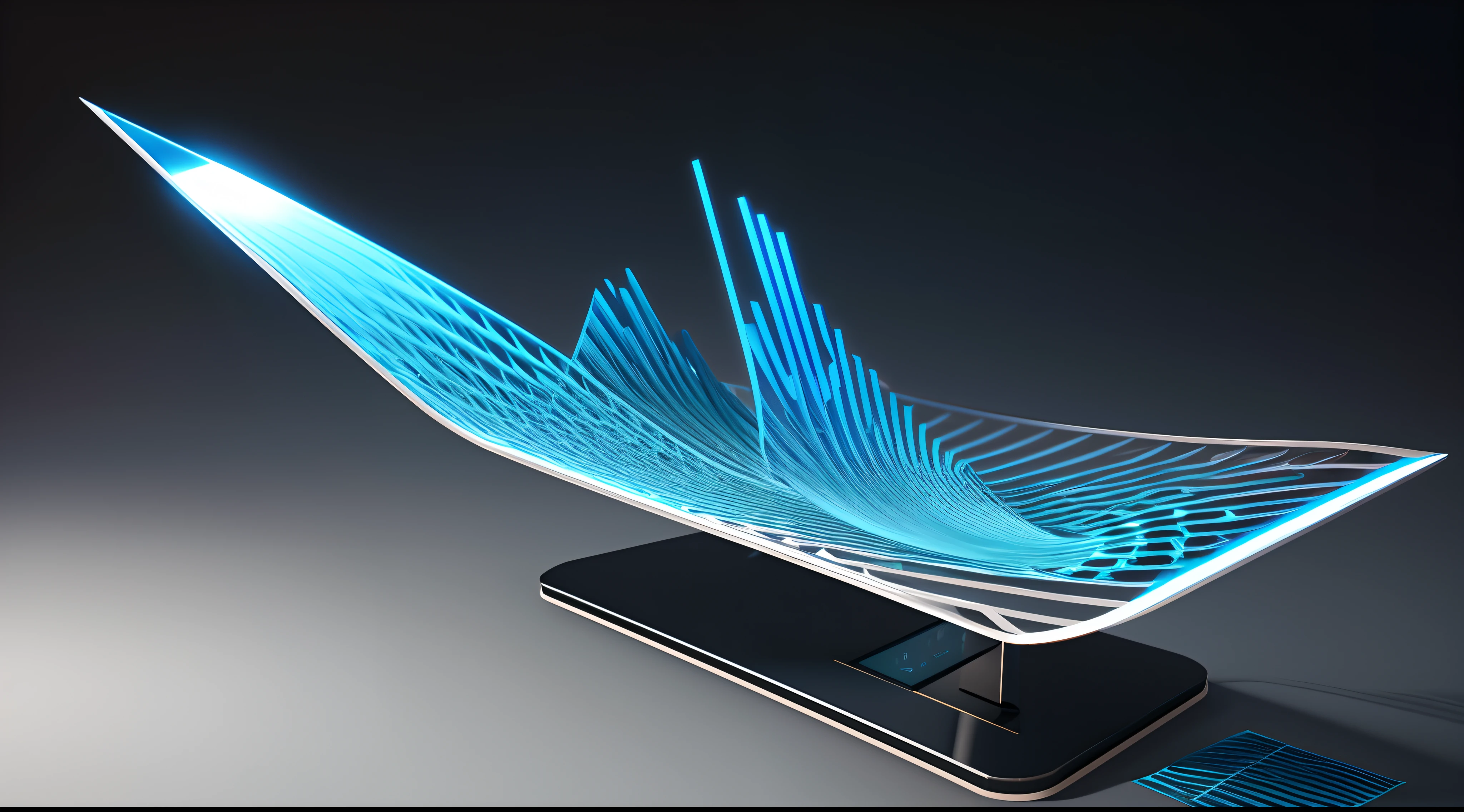 Engaging 3D visualization featuring stunning graphs、glinting