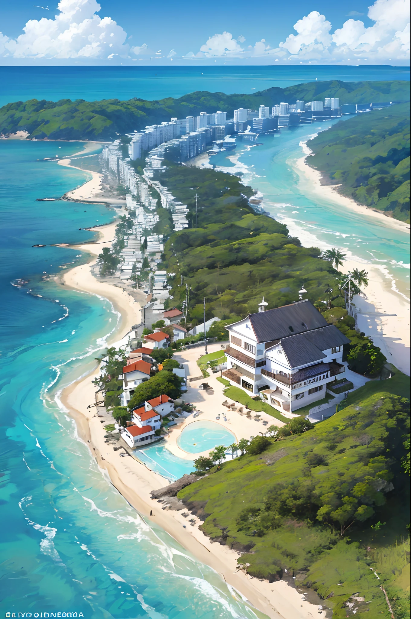 Paisgem deslumbrante em ilha paradisiaca
