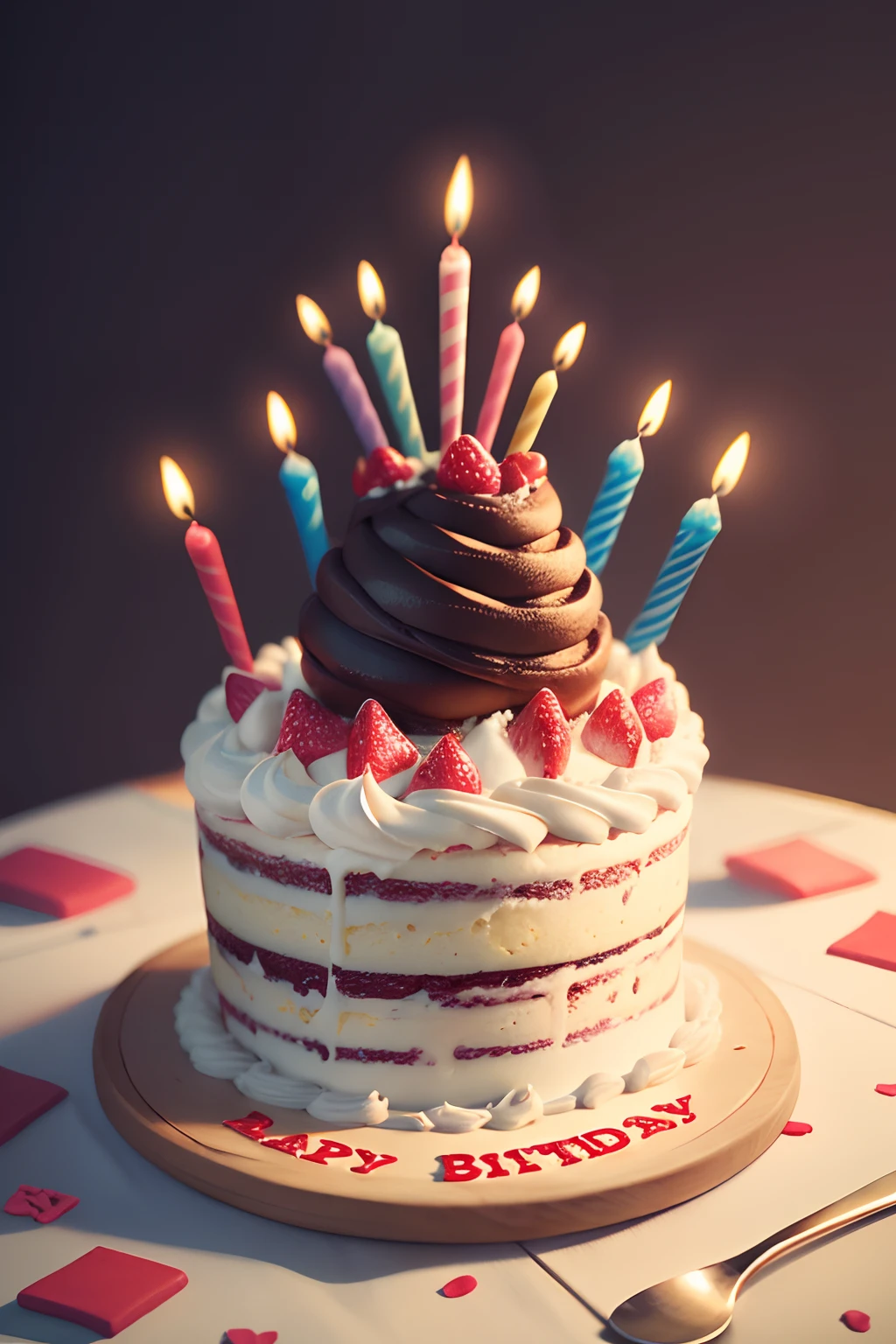 The birthday cake
