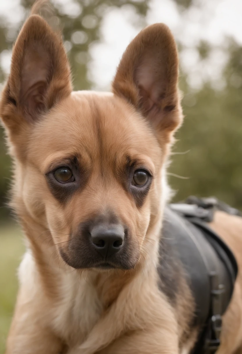 Cachorro, Profundidade de campo, Realistic, Ultra realista, Cyber realista, hyper realistic, fundo preto, Contour illumination