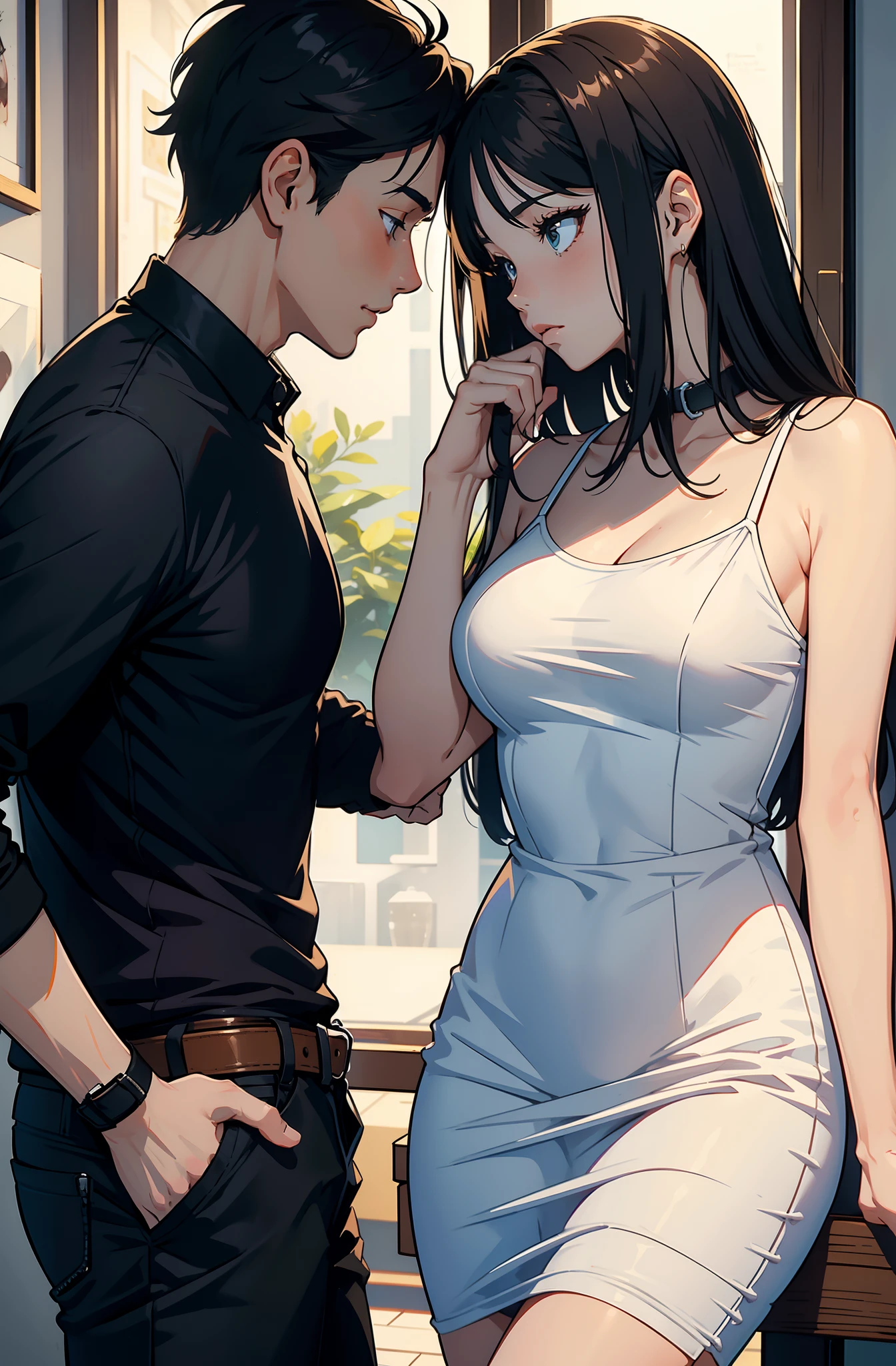 top-quality masterpiece Male and female couples Male and female couples 4Frame Cartoon