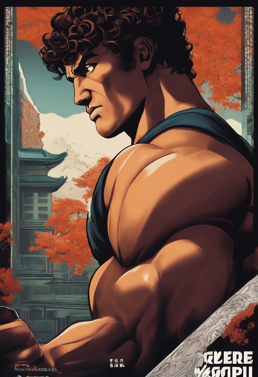 creer une affiche de film inspirer de baki