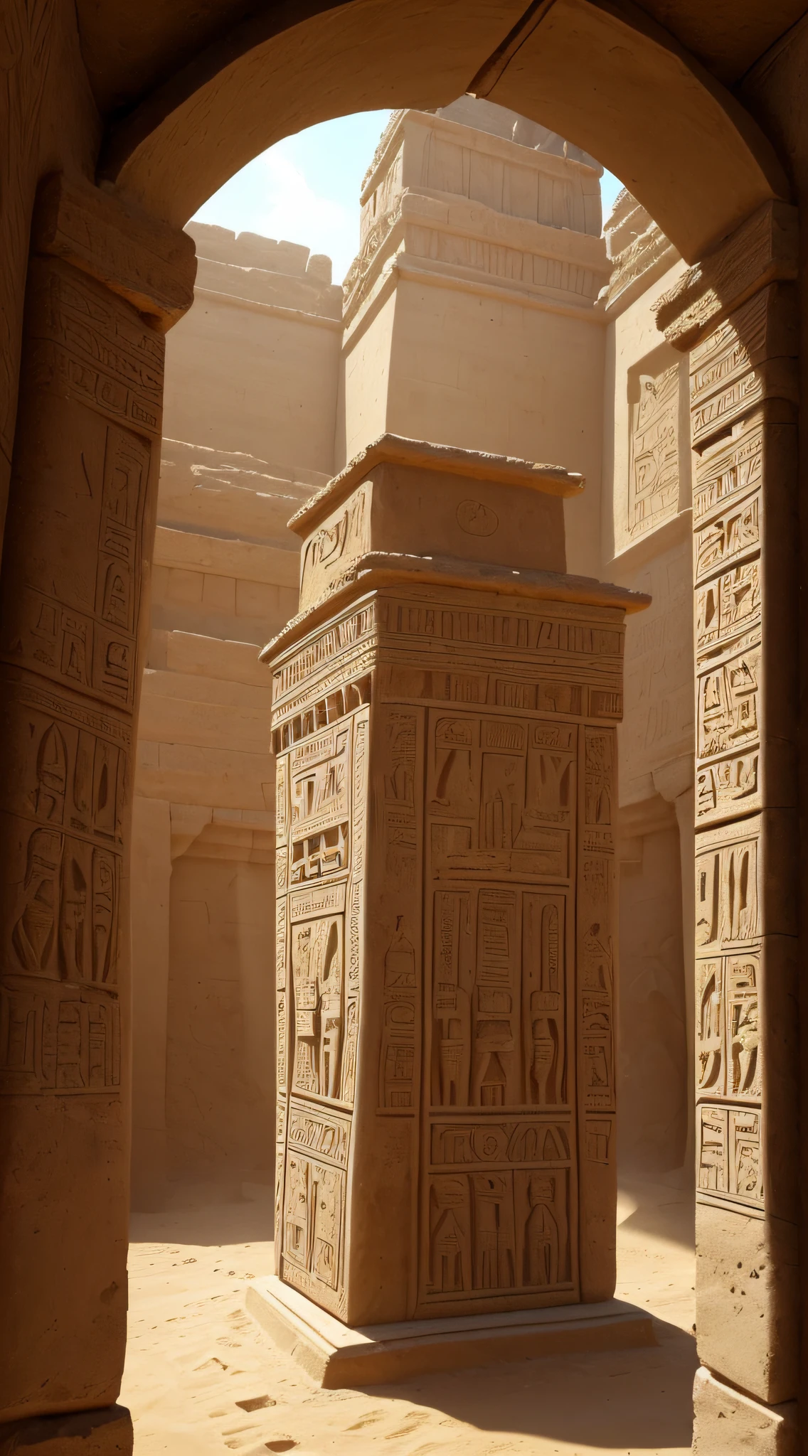 (best quality, ultra-detailed, realistic:1.37), archaeologists uncovering pyramid construction tools, ancient ruins, dusty earth, ancient writings, intricate carvings, hieroglyphics, ancient artifacts, chisels, hammers, brushes, shovels, ancient compass, measuring tape, wooden scaffolding, dim torchlight, time travel, ancient mysteries, historical exploration, professional archaeology, ancient Egyptian civilization, sandstorm, breathtaking discovery, ancient engineering, fascinating tombs, ancient secrets, meticulous documentation, preservation of history, ancient craftsmanship, significant findings, mesmerizing detail, mythical legends, awe-inspiring architecture, meticulous excavation, hidden treasures, ancient rituals and ceremonies, dusty papyri, enigmatic engravings, extraordinary craftsmanship, ancient tools, profound symbolism.