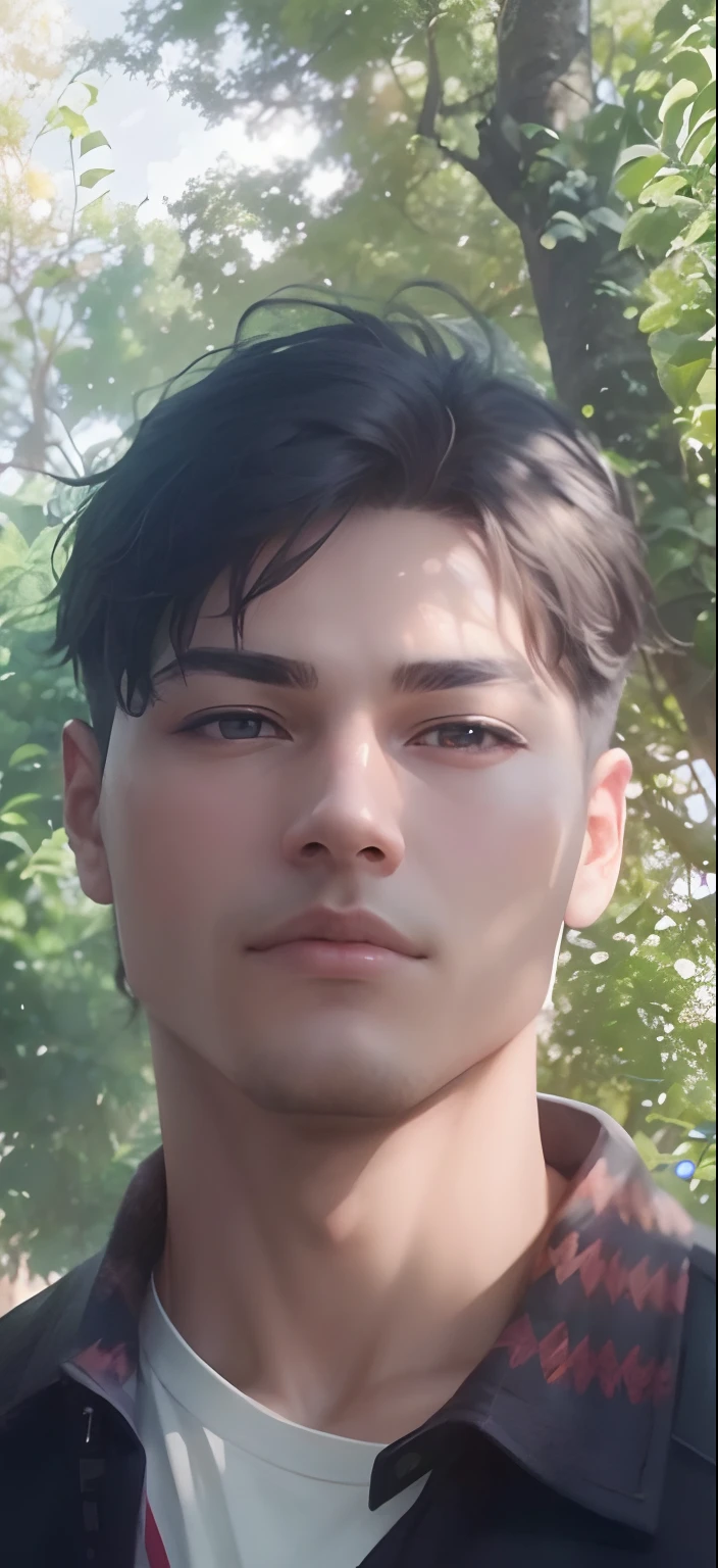 Handsome boy ultra realistic, --v 4