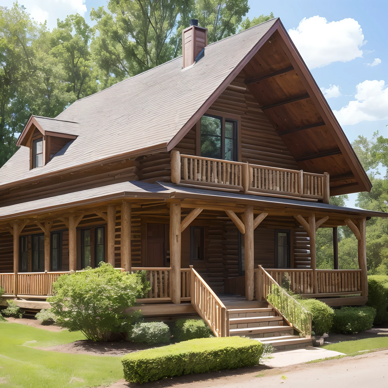 A historical log house with a vintage, timeless appeal.