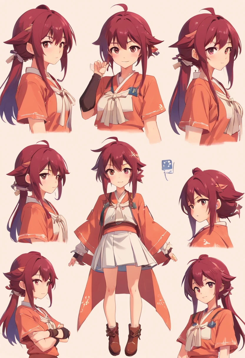yae miko,(reference sheet:1.0), (infographics:1.15), (blueprint:1.25), (pencil drawing:1.25), (Rough sketch: 1.25), (aquarelle: 0.8), 1girll, (Various facial expressions, Emotions:1.1), (a variety of poses, dynamicposes:1.1), Upper body, (Cowboy shot:1.2), (full bodyesbian:1.3)

(1girll, Solo:1.5),18yr old ,kawaii, Casual, Skirt,