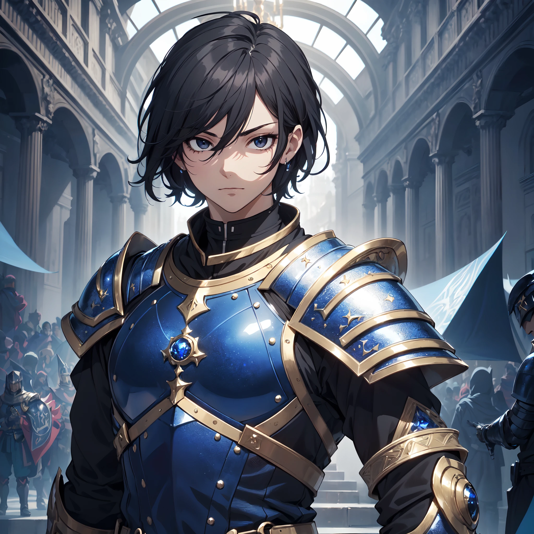 128K Ultra High Definition,
128K Ultra High Quality,
128K Ultra High Resolution,
Best Definition,
Best Quality,
Best Resolution,
Perfectly Detailed,
Perfectly Designed,
Extremely Detailed,
Extremely Designed,
Hyper Detailed,
Hyper Definition,
Hyper Quality,
Hyper Resolution,
Masterpiece,
(((Anime))),
Body Shot,
(((Boy))),
Handsome,
Muscular Body,
(((Hyper Detailed & Perfectly Designed Black Short Hair))),
(((Hyper Detailed & Perfectly Designed Black Eyes))),
(((Hyper Detailed & Perfectly Designed Blue Sapphire Armor Plates))),
(((Hyper Detailed & Perfectly Designed Baron Armor))),
(((Inside Of Medieval Royal Palace Background Scenery))),