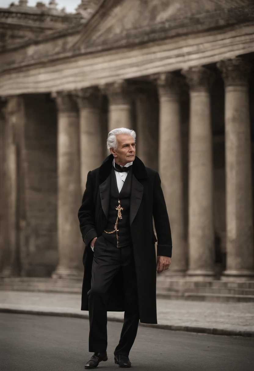 Imagine a man with a face marked by the years, where each walk tells a different story. Ses yeux, profonds et sages, seem to have absorbed the wisdom of many experiences. Silver hair, autrefois d'un noir intense, frame his face elegantly, evoking decades of experience.
His posture is that of a man who has gone through hardships but who has come out grown. Its port and its assured approach reveal a trust forged over time. Despite the fragility inherent in his age, It exudes an undeniable inner strength.
He wears simple but characterful clothes. A jacket used, Testimony of many adventures, and a scarf that seems to have traveled through the seasons. Autour de son cou, un pendentif ancien, steeped in history, oscillates gently with each of its movements.
Sa voix, riche et grave, resonates like a melody that captivates the listener. Every word he utters seems to carry the weight of his experience., and his language is imbued with a wisdom that transcends generations.. He is a born storyteller, capable de captiver son public avec simplement le son de sa voix.
It carries with it the undeniable aura of a man who has gone through the ages, And his charism lies in how he shares the lessons of his life with those who have the chance to listen to him..