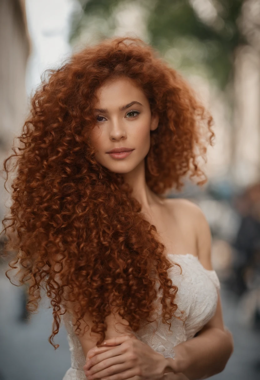 "Ultra-realistic image of a beautiful 18-year-old Afro-Latin girl,Caramel peel, corps parfait, Prendre un selfie dans son bureau avec son iPhone 14, maigre, taille ultra-fine, cheveux rouge, Curly and curly hair karibean , piercing green eyes.hyper-realistic,anatomie correcte,Facial features are carefully represented,Boucles gratuites, curly red hair, (cour, curly red hair), Long curly wild red hair, cheveux multiversaux, cour, curly red hair, curly red hair, Boucles, wavy hair spread out, Boucles baroques, Boucles, Curly,Texture des cheveux, Curly bang