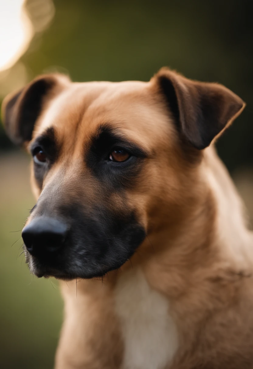 Joe is a beautiful dog, bem peludo, Breed Show Show, divertido, pelagem marrom, bem penteado e esbelto, Wholesome.
