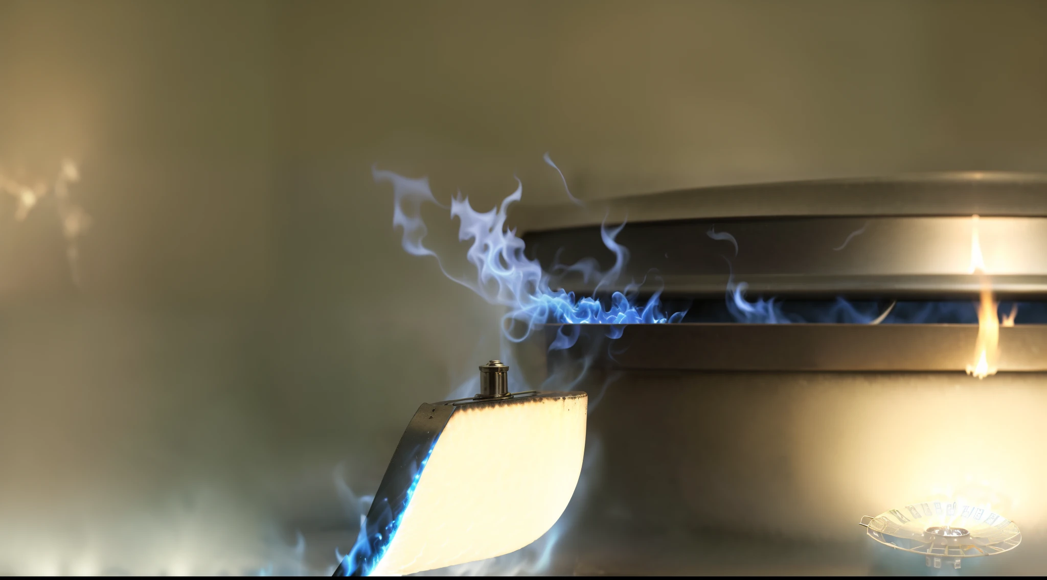 there is a close up of a gas burner with a blue flame, blue flame, glass flame, 4 0 9 6, plasticized spiral flames, small flames, gas fire in cracks, blue flames, blue fire!, gas lighting, boiling, blue flames surrounding, close - up view, close-up view, flame vortex, frying nails
