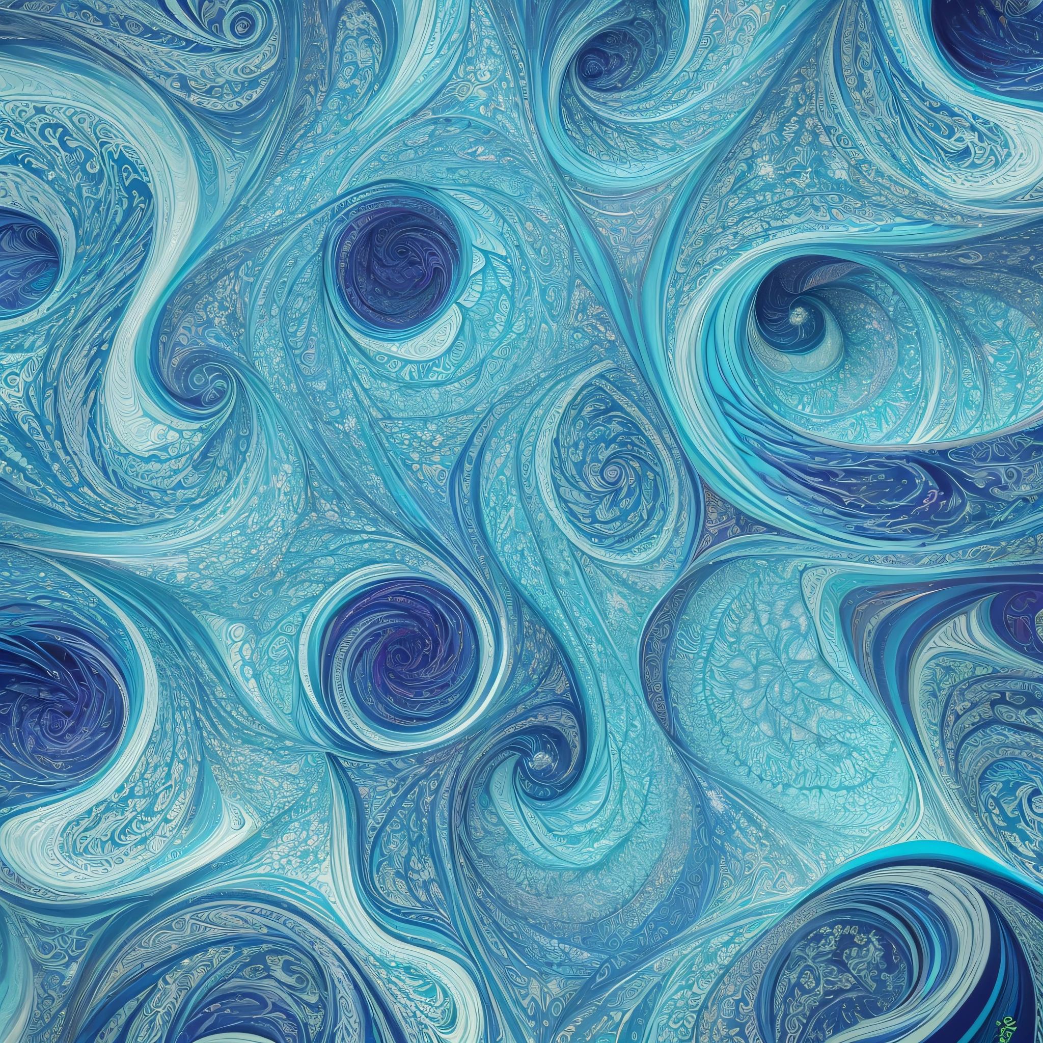 Fractal Designs: Intricate, self-replicating patterns found in fractals.