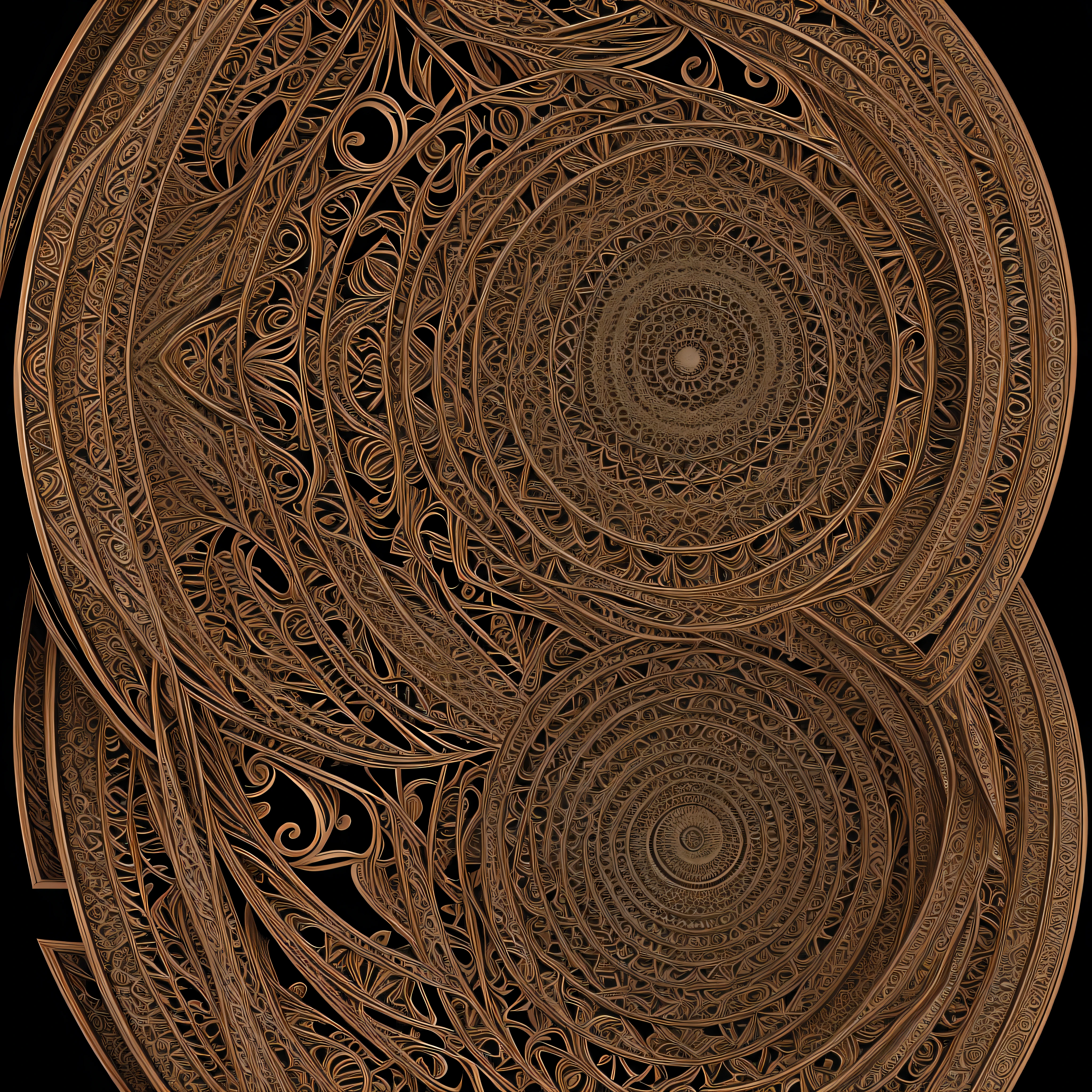 Fractal Designs: Intricate, self-replicating patterns found in fractals.