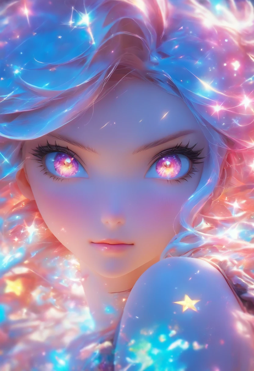 Star girl, face-up lens, full-length lens
