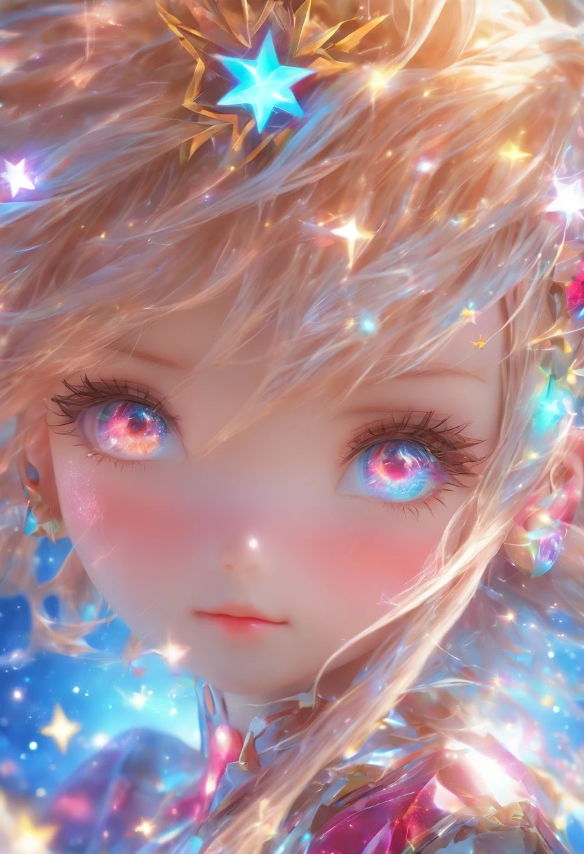 Star girl, face-up lens, full-length lens