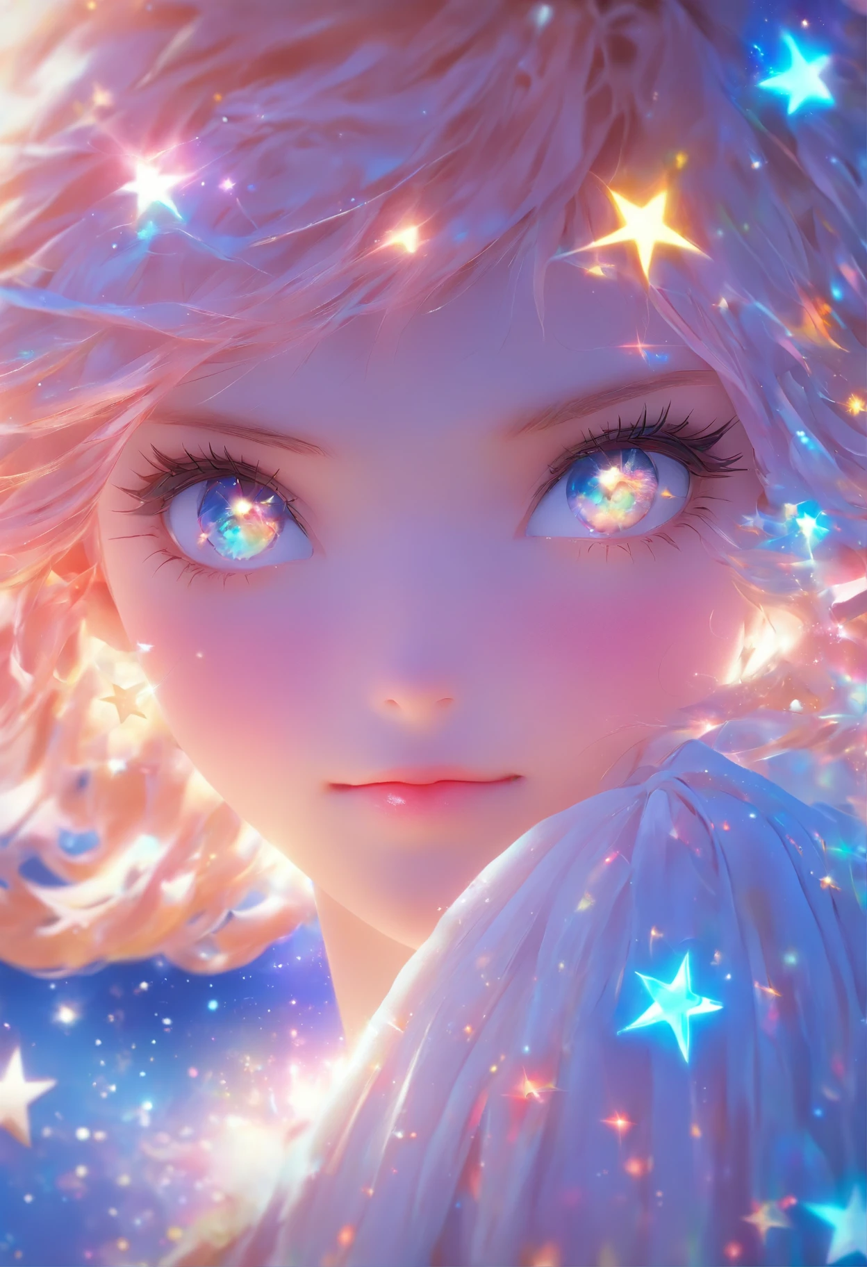 Star girl, face-up lens, full-length lens