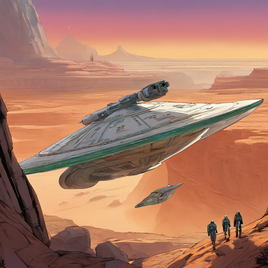 ""Star Wars"", a space ship, One man, Standing in front of the tunnel, concept art by Magalie Villeneuve, trending on cg society, antipodeans, reimagined by industrial light and magic, filmstill ""Star Wars"": The Old Republic", concept art by Ralph McQuarrie