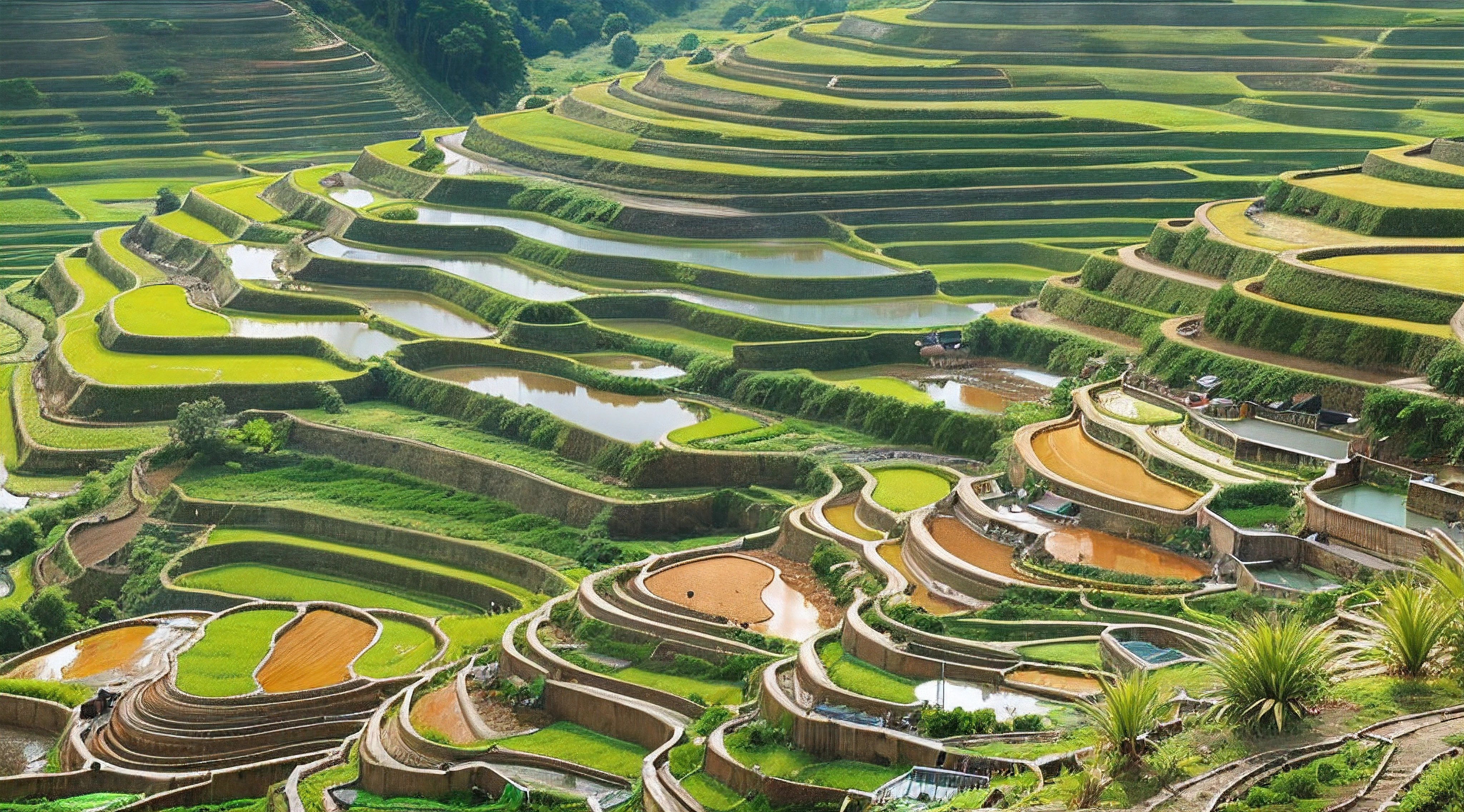 Rice terraces in Tagallalang