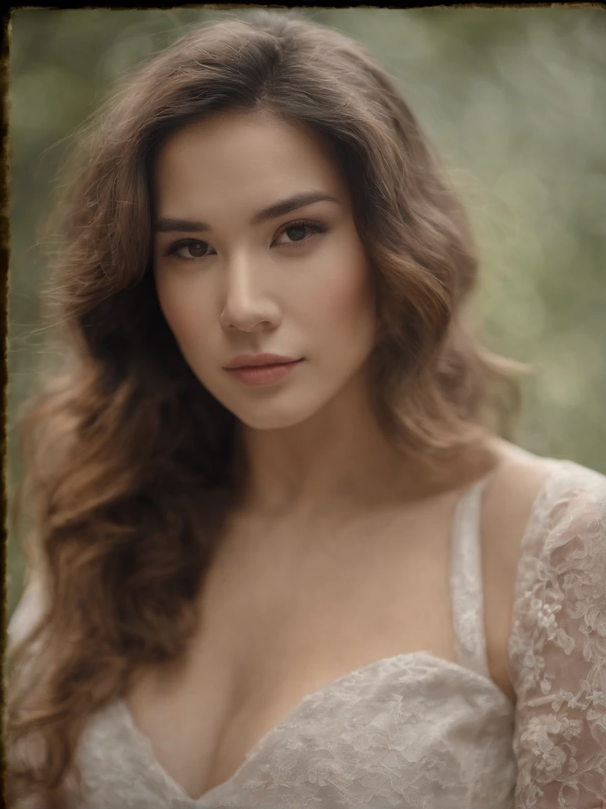 Sleeping young woman,Exquisite facial features,年轻,Asian face,32 years old,realisticlying,She was wearing pink pajamas,Large ,big assa,br hair。