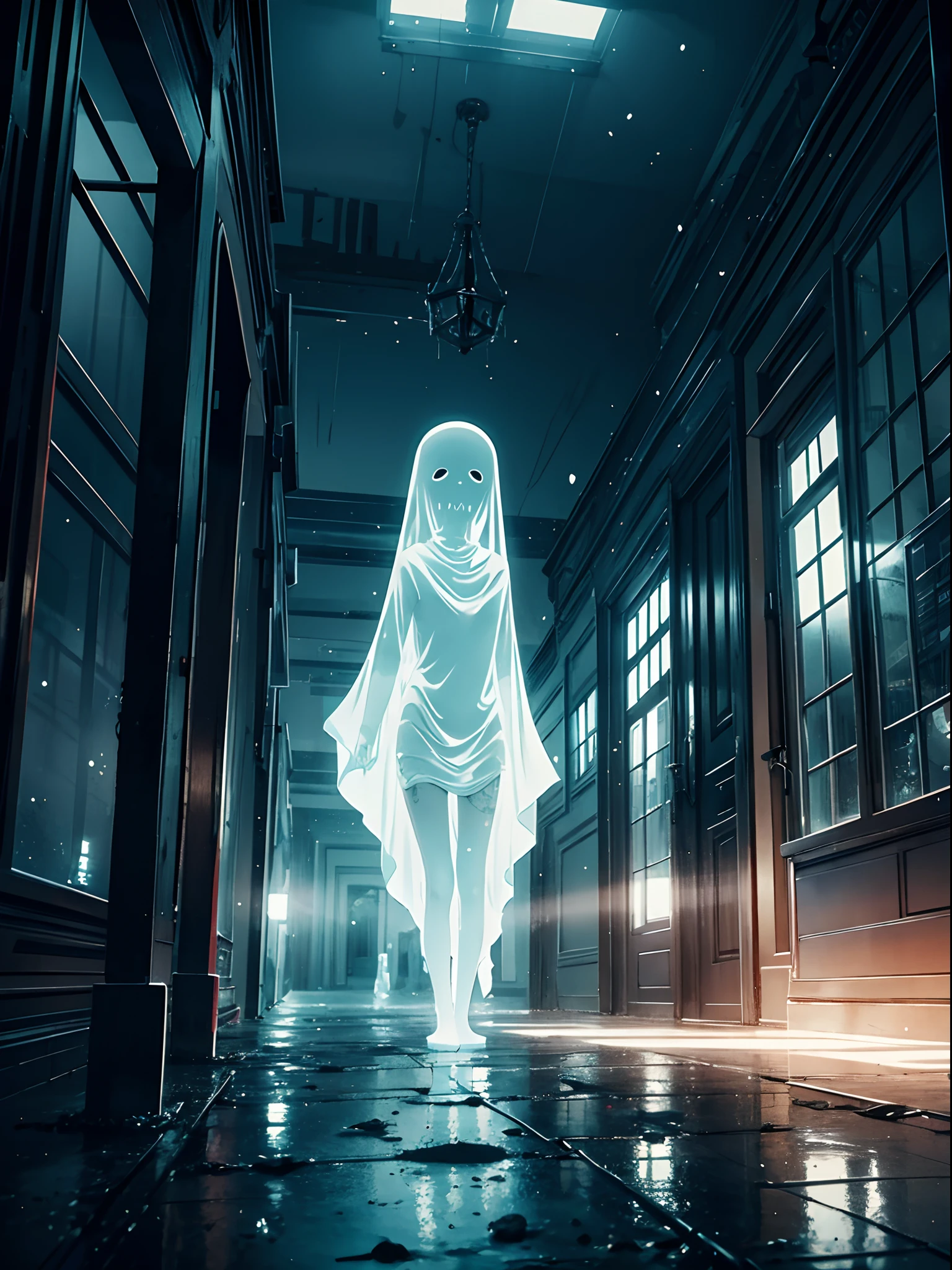 Gloomy style, Ghost Town, Transparent, ghosts, Gloomy Entities