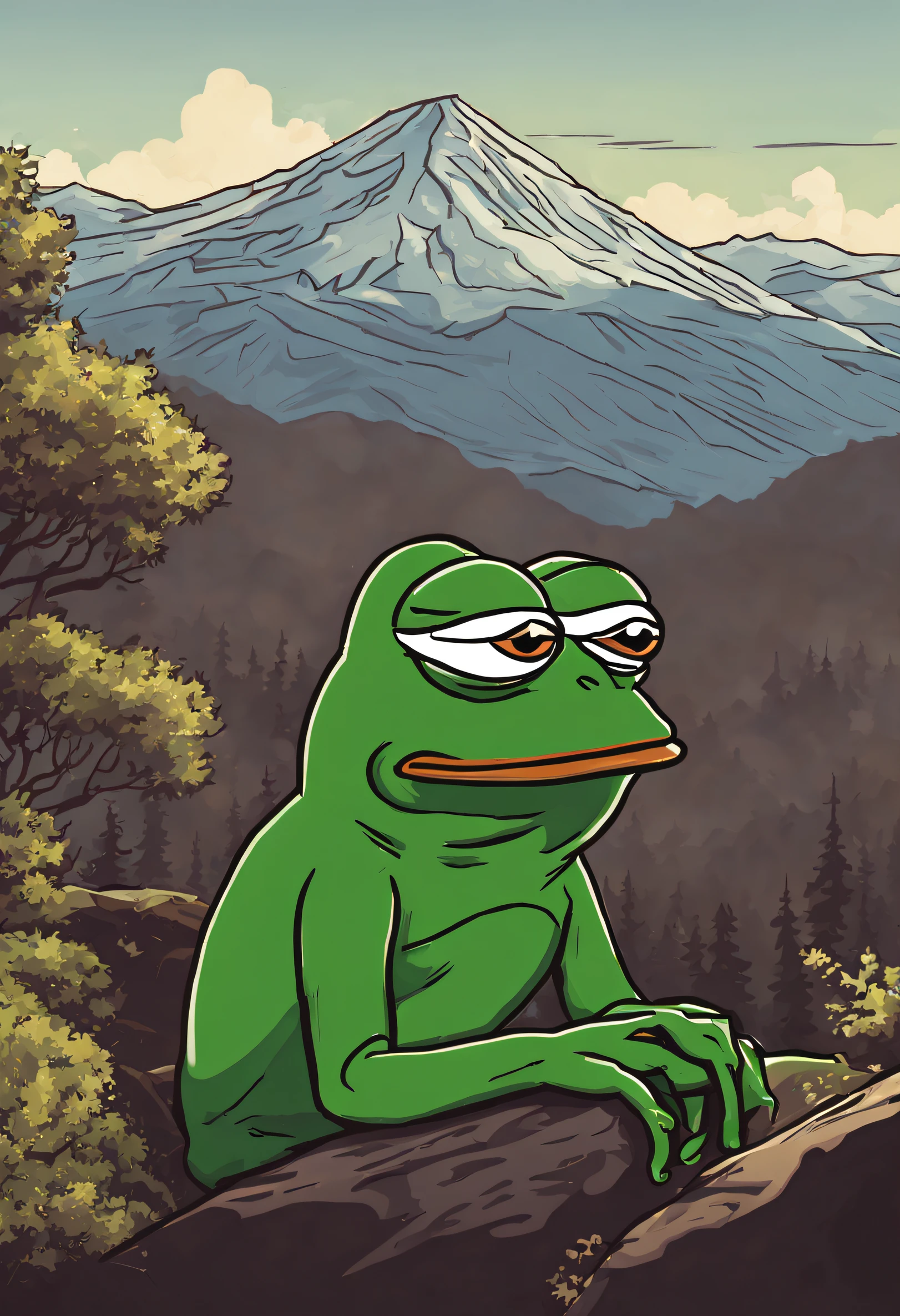 Mentally retarded pepe stickers