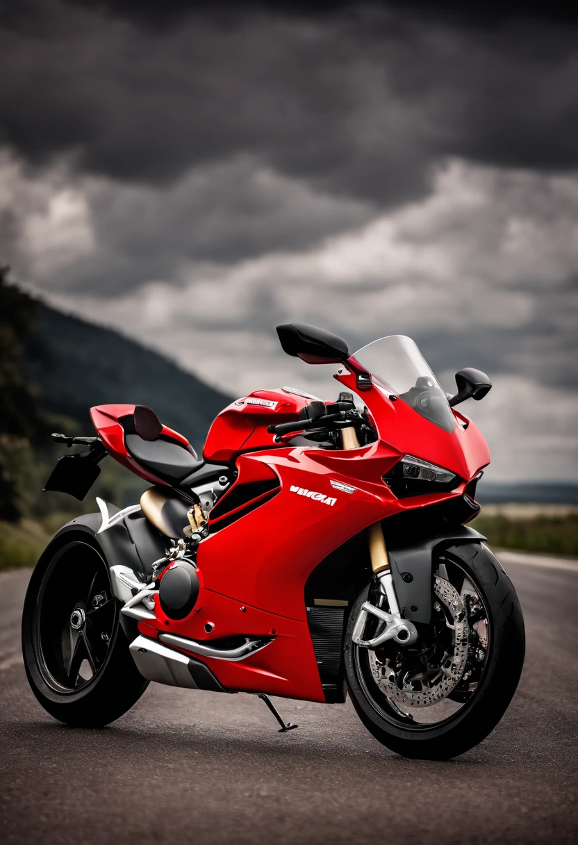 Ducati bike in red colour only