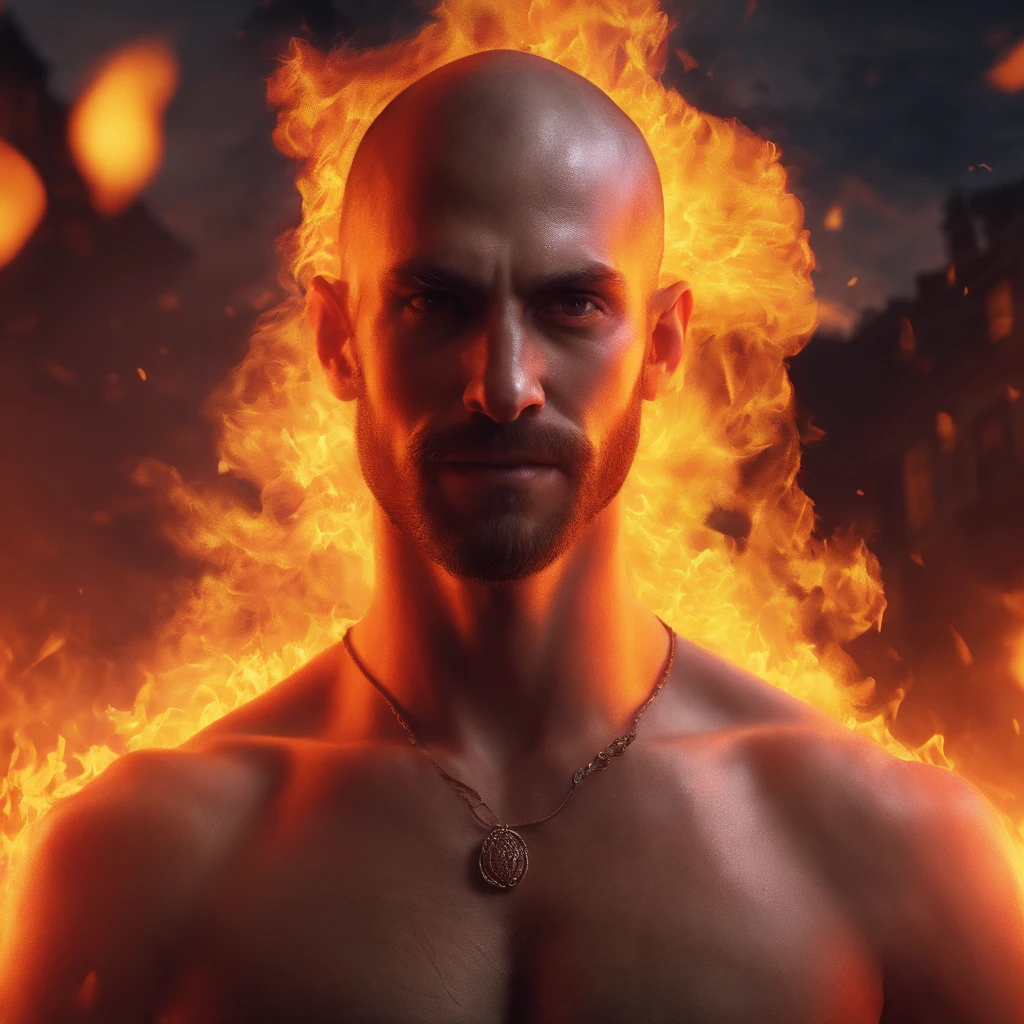 Best quality++, Masterpiece++, Ultra photo realsisim++, Night++, primitive, simulating, Intricate moist pig-headed male monster, Fat body, flabbiness, Bald++, full bodyesbian, Leather armor+, Sweaty, Sharp teeth, tosen+++, Spongy eyes, In the burning tavern, Flames++, Smoke+, disrupt++, professional, Masterpiece, Cinematic lighting, Shot on a Canon EOS R5, 50mm lens, f/2.8, hdr, 8K resolution, A high resolution, High detail, Sharp focus, smooth, Roughness, Real life, Photorealism, Photography,