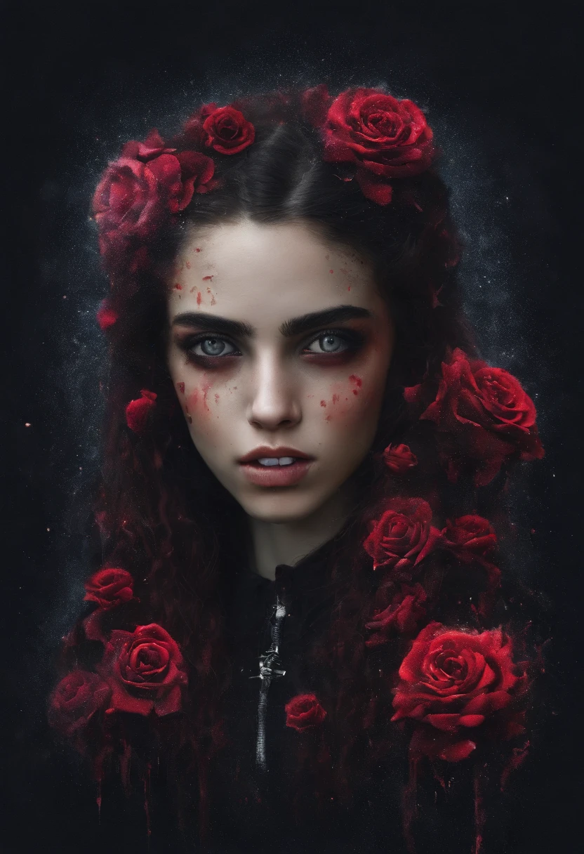 I am her pain and I hope everyone sees me , I want everyone to see the sadness I have and the fear I can cause if you don't attend to me, that is the message I want to convey., very extremely royal style , 24k unique piece of art