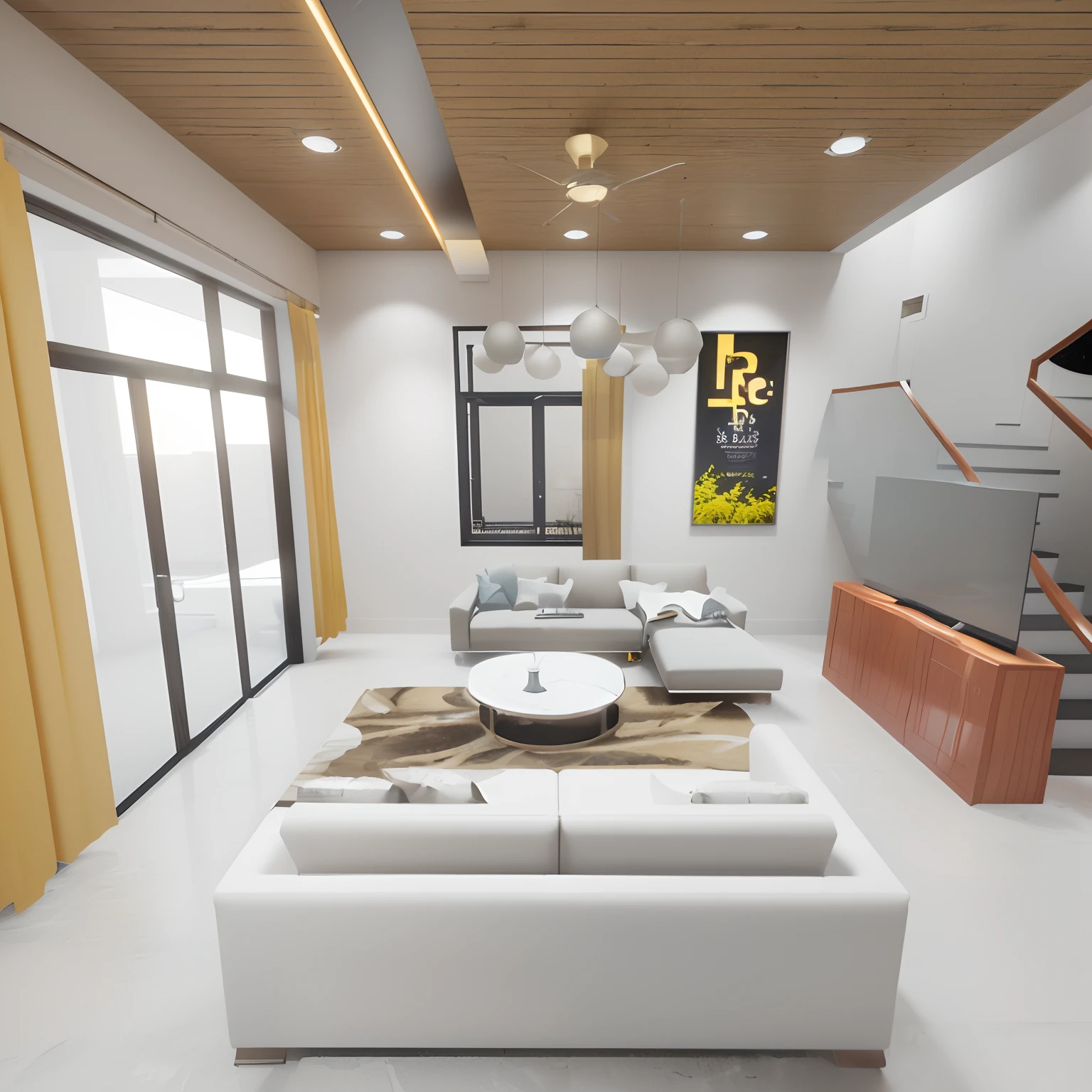 there is a living room with a couch, coffee table, and a piano, rendered in enscape, interior living room, rendered in lumion pro, stuning 3 d render, house interior, enscape render, 3d unreal engine render, 3 d unreal engine render, rendered in unreal engine 6, rendered with unreal engine, rendered in unreal engine 5
