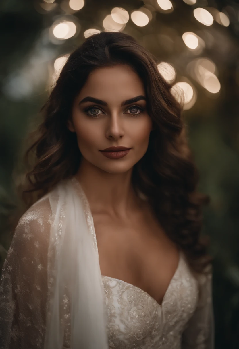 4k, 8k, master part, best quality, parte superior do corpo, 1girl, black hair, medium hair, Olhos castanhos, mal iluminado, Busto aberto, 1rapaz cabelo preto, medium beard, upper middle body hair, next to the girl, olhos pretos, 24 anos, em um jardim, com animais ao fundo.