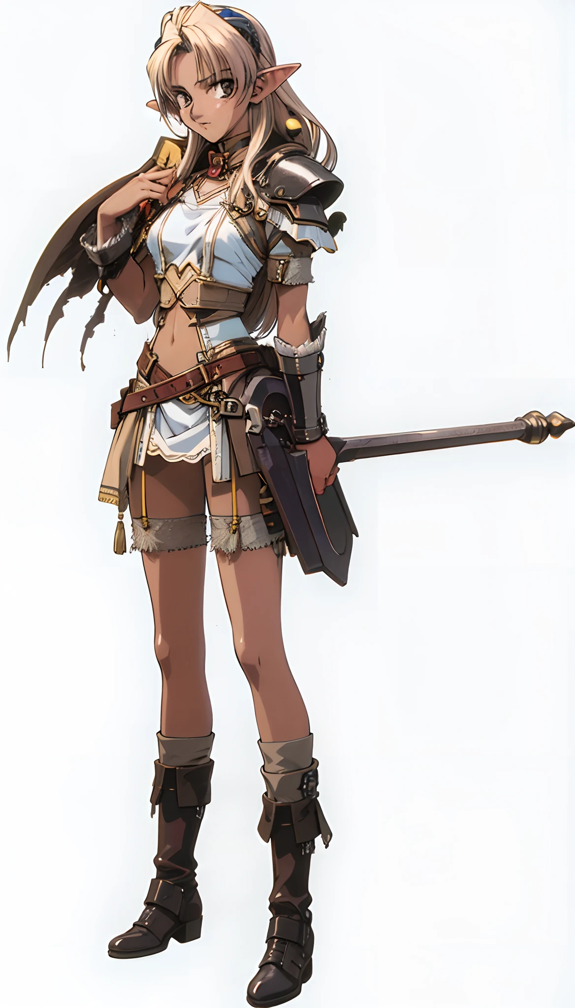 masterpiece,best quality,HDR,high-definition,Intricate Details,vray render,octane render,1girl, cute, knight, heavy armored, elf princess