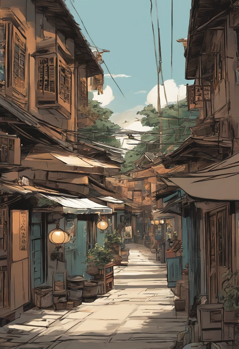 comic strip,Hong Kong comic book style,Fengyun comic style,(((Comic storyboard))),Two-dimensional picture,Estilo de Makoto Shinkai,Makoto Shinkai manga art,teens girl,The narrow streets of the town,starrysky,vibrant with colors,super-fine,Smooth lines,high qulity,8K,tmasterpiece