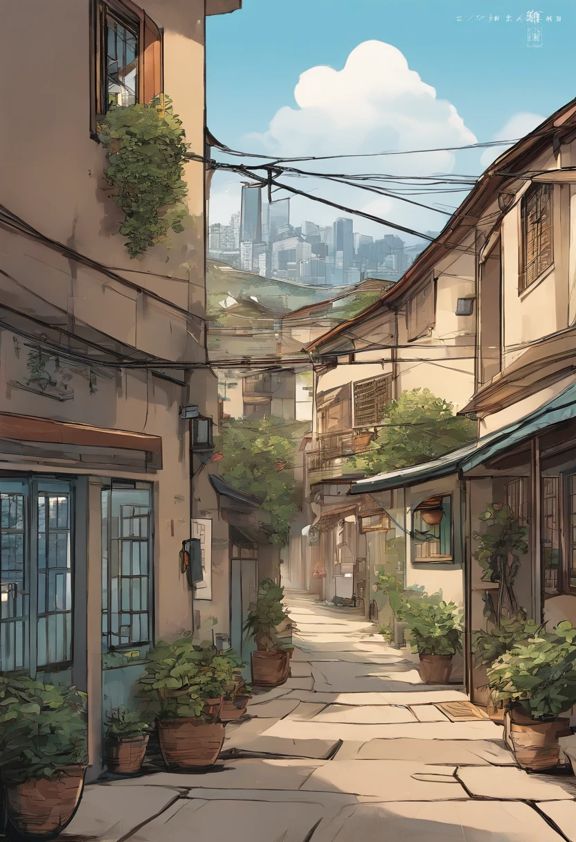 comic strip，Hong Kong comic book style，Fengyun comic style，（（（Comic storyboard））），Two-dimensional picture，Estilo de Makoto Shinkai，Makoto Shinkai manga art，teens girl，The narrow streets of the town，starrysky，vibrant with colors，super-fine，Smooth lines，high qulity，8K，tmasterpiece