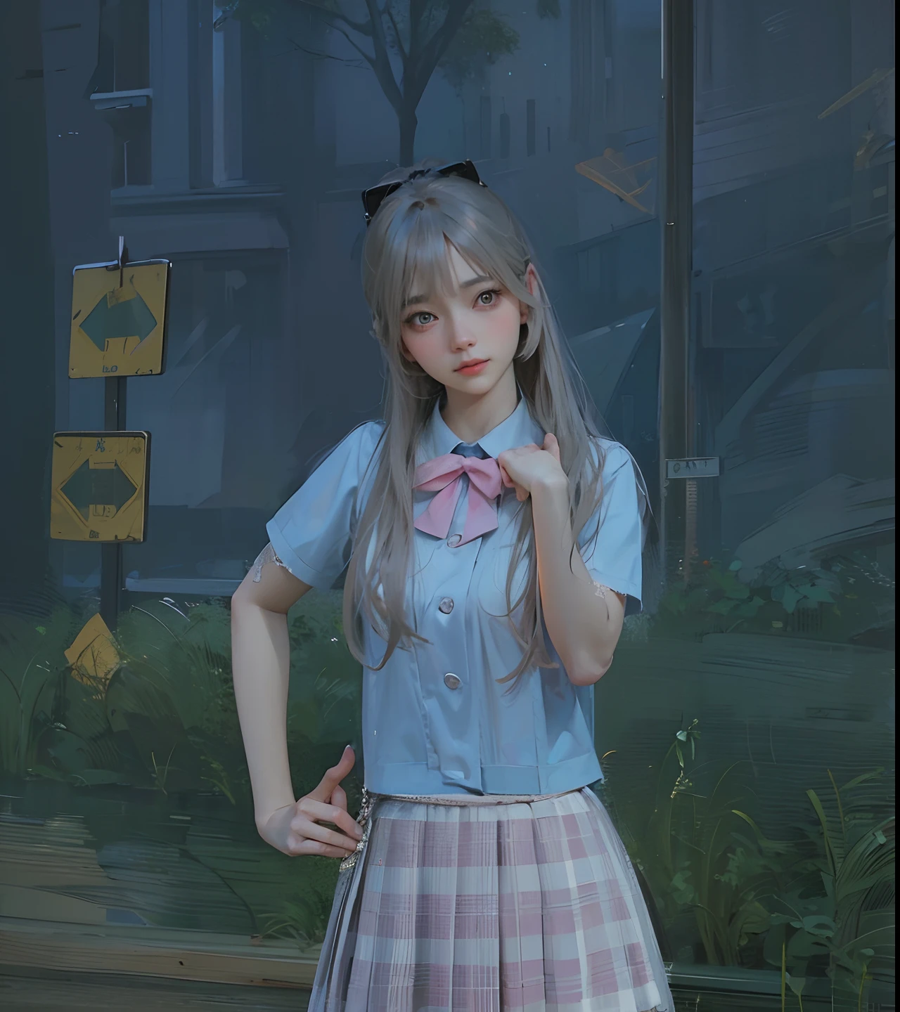 anime girl looking out of window with city in background, beautiful anime portrait, detailed portrait of anime girl, portrait anime girl, cute anime girl portraits, cute anime girl portrait, kawaii realistic portrait, anime style portrait, realistic anime artstyle, anime girl portrait, ilya kuvshinov with long hair, portrait of an anime girl, beautiful anime girl, realistic anime art style