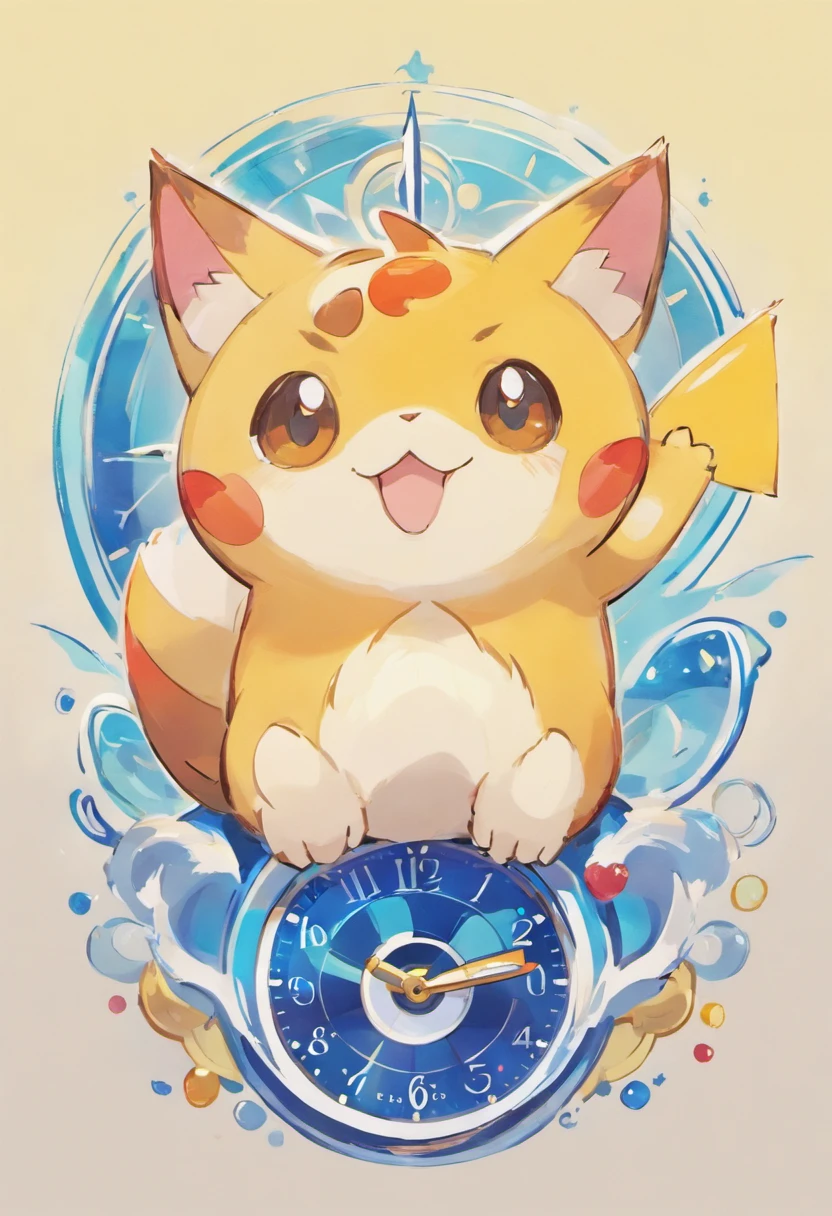 gato relogio