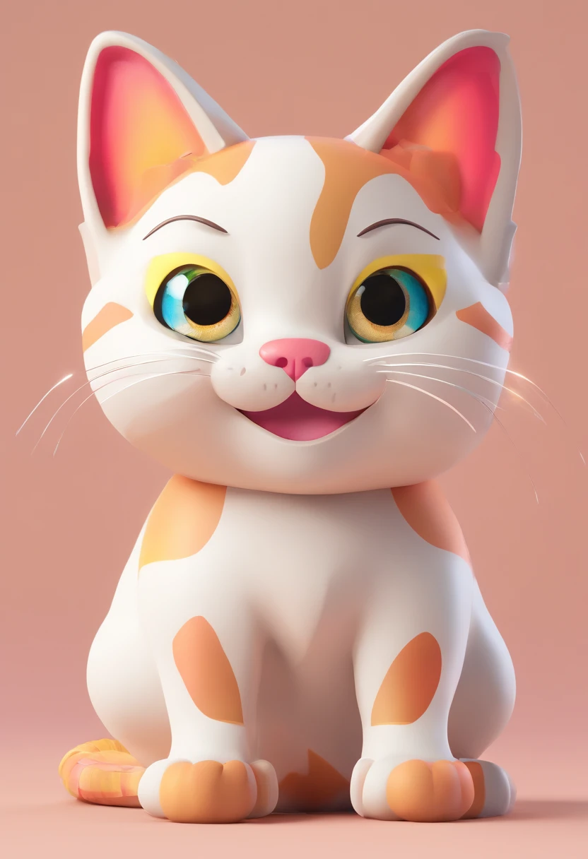 Por favor, Create a lovely image of a cute cat holding a compliment in his hand. Make sure the cat is smiling and that the compliment is clearly visible. A cena deve ser alegre e colorida, com uma atmosfera positiva. Surprise me with the details and the expression of the cat, and make the compliment genuinely adorable. This image should convey a sense of happiness and appreciation. What you create will be greatly appreciated