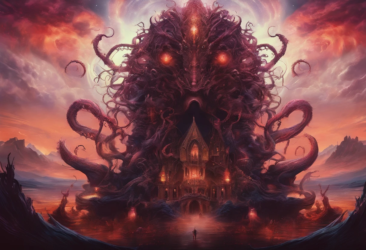 ((Best quality, 8K, Masterpiece: 1.4)),((Amazing detail: 1.3)),((illustration: 1.2)),((high resolution: 1.1)),Creepy, Horror, Worms, Dark style, Dark fantasy,Tentacle, Flesh-colored, Realistic, Dark atmosphere, Chiaroscuro, filmgrain, peristaltic,