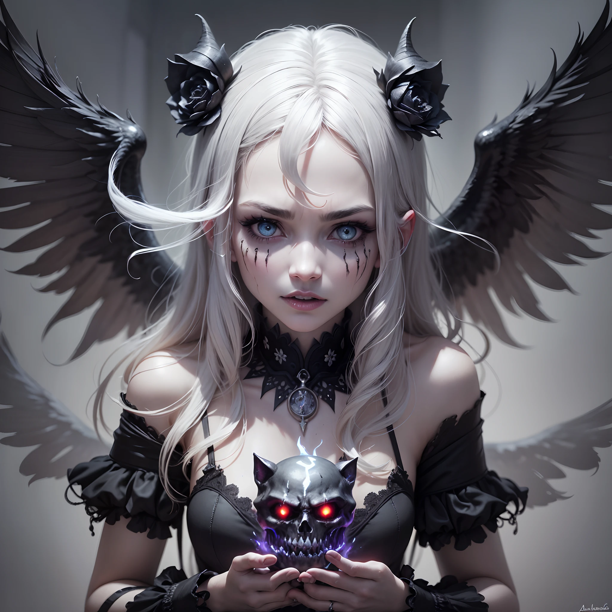 (La mejor calidad,4k,Altas Resoluciones,Obra maestra:1.2),Ultra detallado,realista,maldito,tatuajes infernales,Range curse,Marca maldita,blanco y negro,inquietantemente hermosa,Sinister atmosphere,Sombras oscuras,goteo de tinta,Ominous symbols,Conocimiento prohibido,Figuras espectrales,Empapado de sangre,Tormento eterno,Diabolical appearance,gloomy background,Fascinante,de otro mundo,macabro,oculto,Nightmare dreamscape,Demonically inspired,gothic aesthetic,Encanto misterioso,Supernatural invocation,Witchcraft and sorcery,Demonic possession,Abismo sin fin,velas tenuemente encendidas,surrealista,Terrible encantamiento,sellos sagrados,ecos susurrantes,Enchanted Curse,Almas desamparadas,Artefacto hechizado,Perseguido por el pasado,Rituales olvidados,Cadenas encantadas,Conjuros malvados,Presencia fantasmal,magia oscura,malevolencia omnipresente.